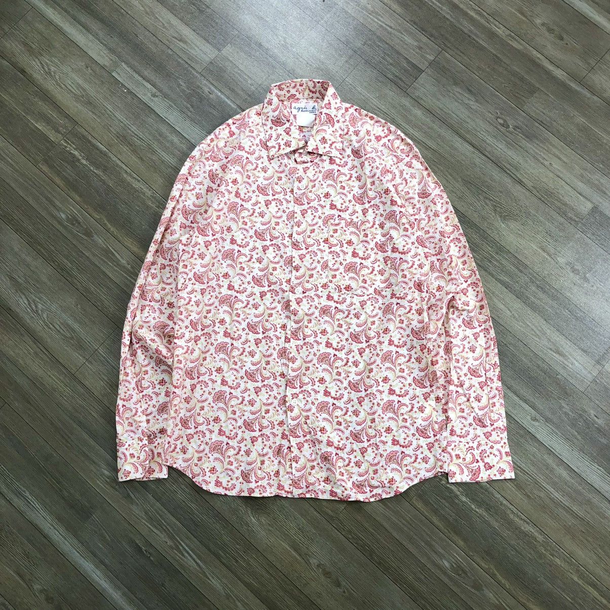 Designer × Vintage × agnes b. Vintage Agnes B. Paris Floral Spring Time Long Shirt Size US S / EU 44-46 / 1 - 1 Thumbnail