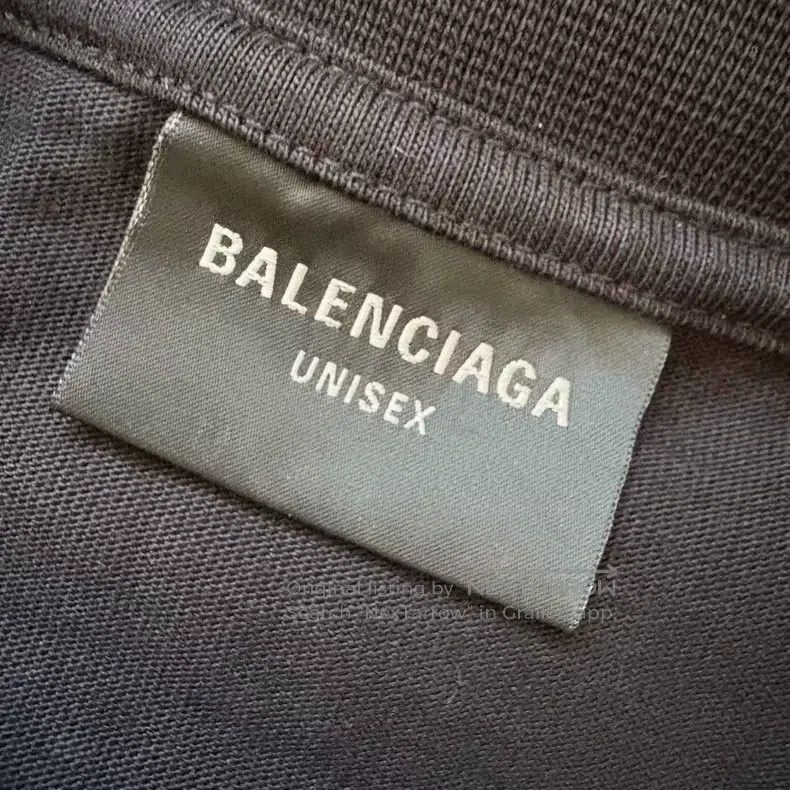 Balenciaga Balenciaga Black Distressed Double B Bitcoin Short Sleeve Size US S / EU 44-46 / 1 - 3 Thumbnail