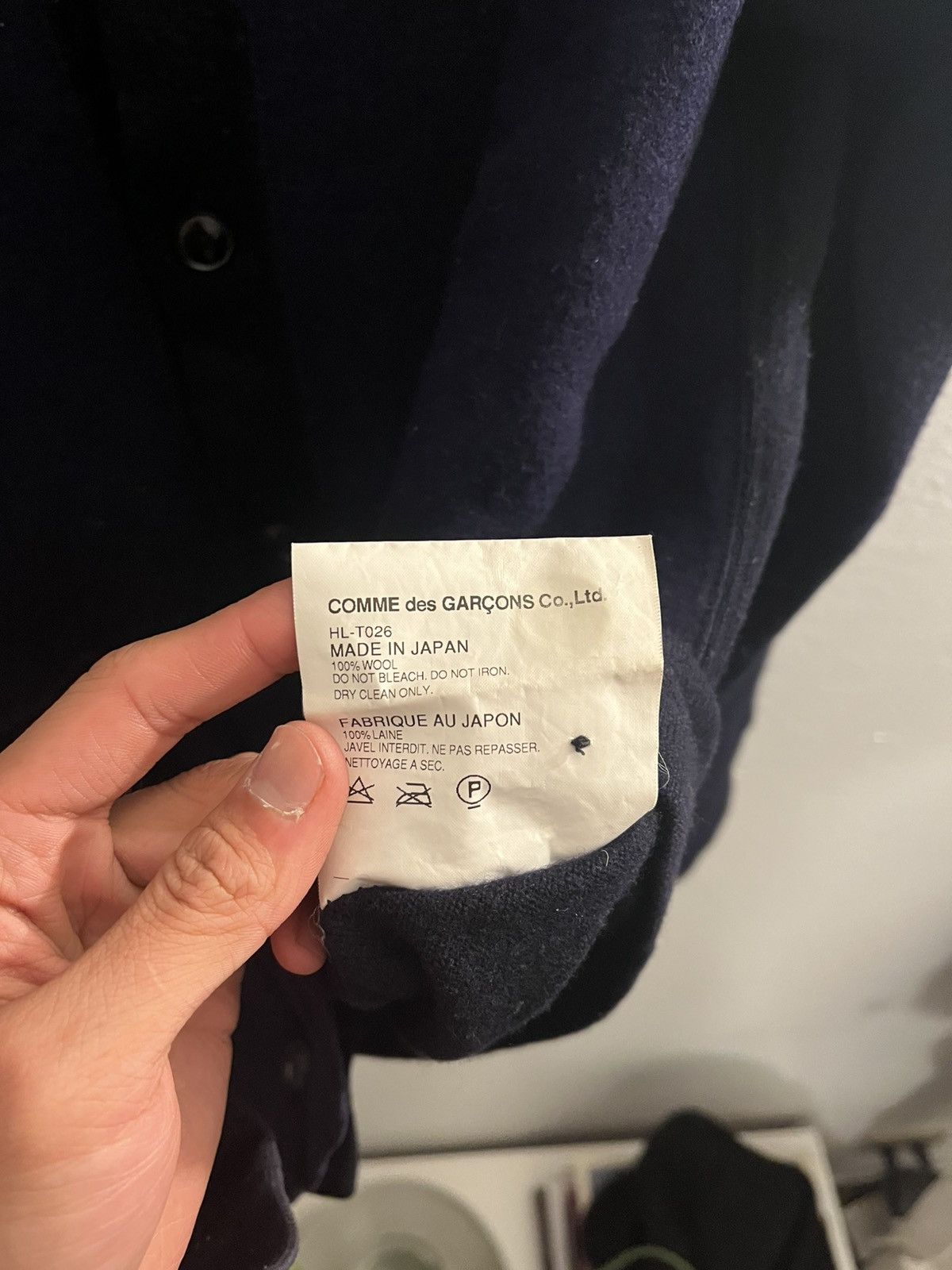 Comme des Garcons commes des garçons navy knit cardigan Size US S / EU 44-46 / 1 - 4 Thumbnail