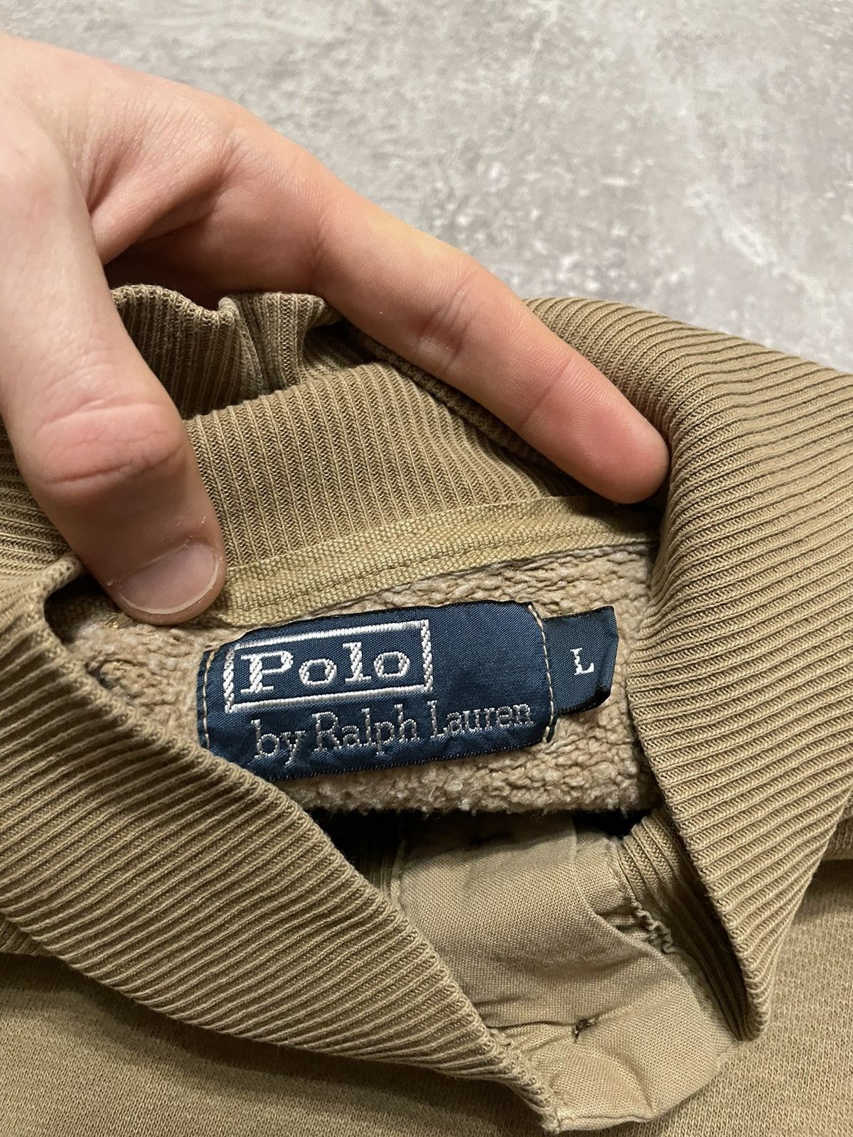 Polo Ralph Lauren Vintage Polo Ralph Lauren Button Up Sweatshirt Brown 90s Size US L / EU 52-54 / 3 - 9 Thumbnail