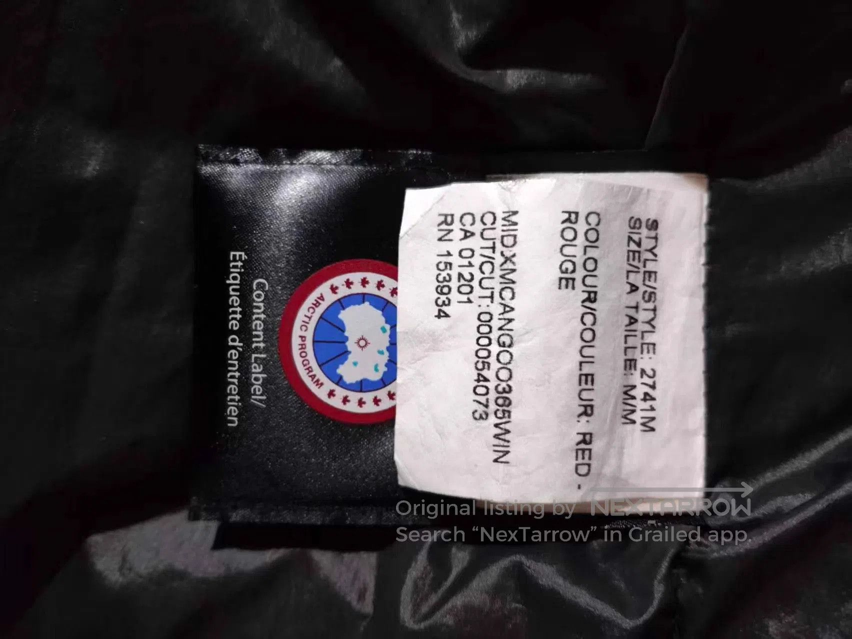 Canada Goose Red Puffer Jacket with High Collar - Size M. Size US M / EU 48-50 / 2 - 5 Thumbnail