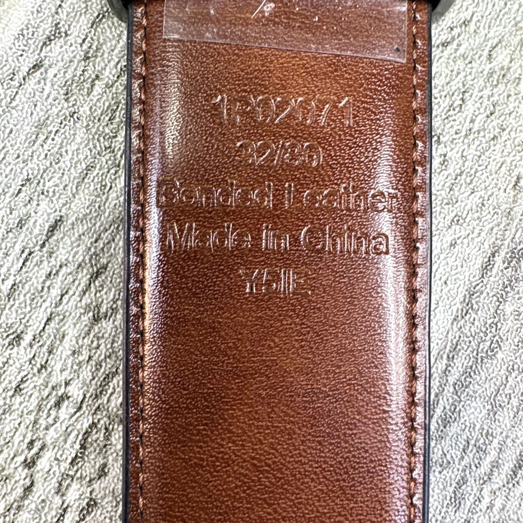 Perry Ellis Perry Ellis Leather Reversible Belt 32/80 Black-Brown Mens Belt Regular Size Size 32 - 4 Thumbnail