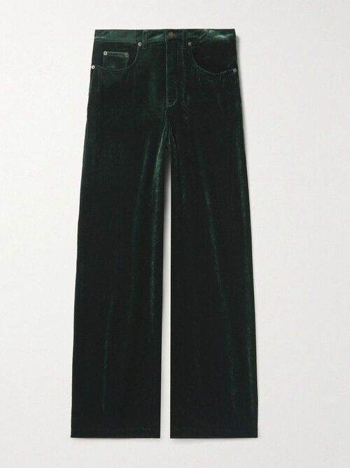 Saint Laurent Paris o1bcso1str0924 Wide-Leg Pants in Black Size US 32 / EU 48 - 1 Preview