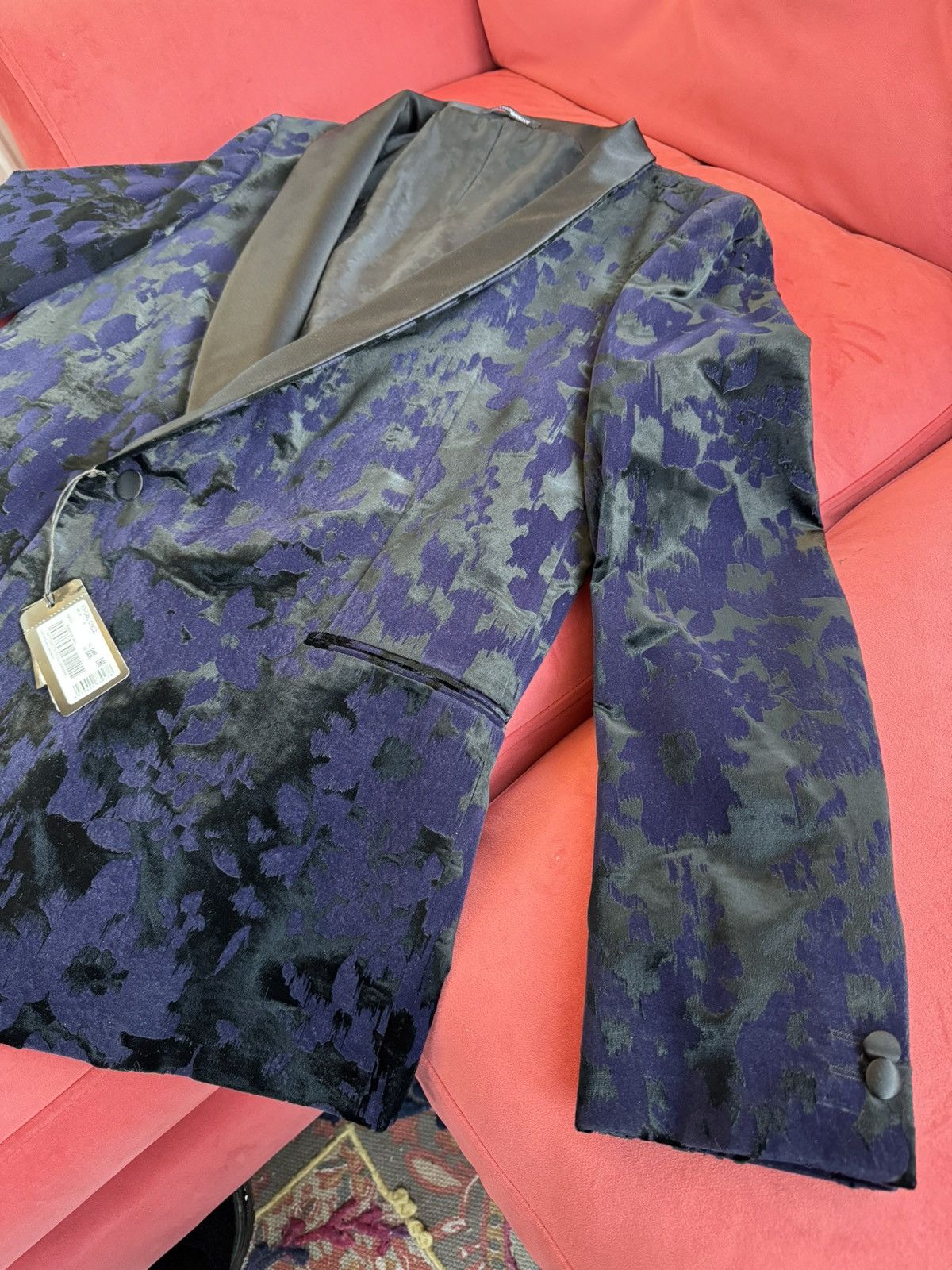 Emporio Armani Emporio Armani Tuxedo purple-navy/black, size 54 It Size 54R - 14 Thumbnail
