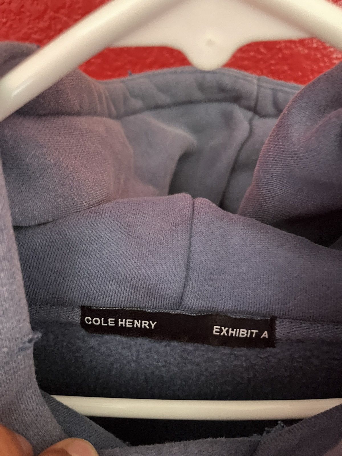 Cole Henry Cole Henry Exhibit A Hoodie Washed Blue - L Size US L / EU 52-54 / 3 - 3 Thumbnail