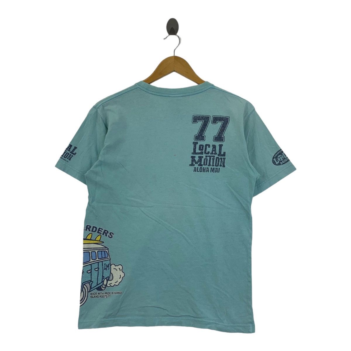 Vintage LOCAL MOTION HAWAII Kama Aina Surfboard Tee Shirt Top Beach Size S / US 4 / IT 40 - 5 Thumbnail
