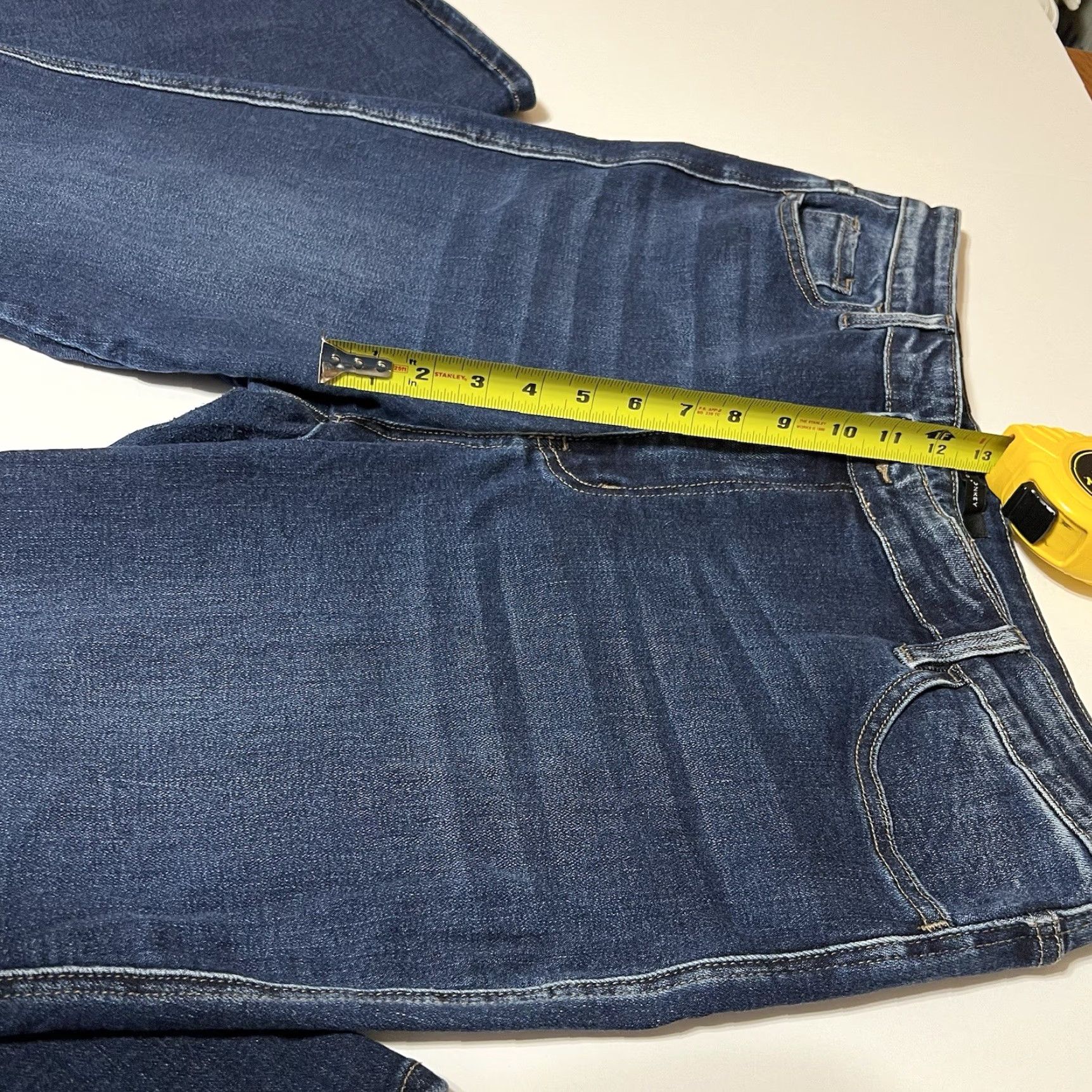 Vintage Flying Monkey Jeans Womens Regular 36x31 Blue High Rise Flare Stretch Denim 5-Pocket Boho 90s Festival Size 25" / US 0 / IT 36 - 4 Thumbnail