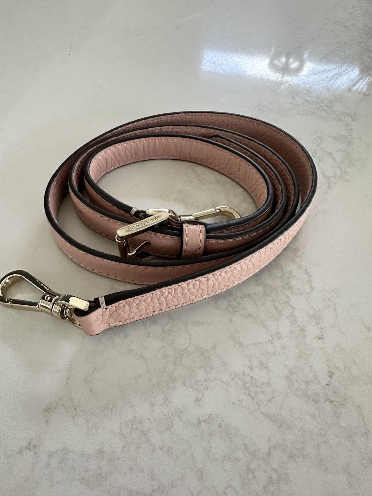 Kate Spade KATE SPADE Pink pebbled Leather cross body strap Size ONE SIZE - 1 Thumbnail