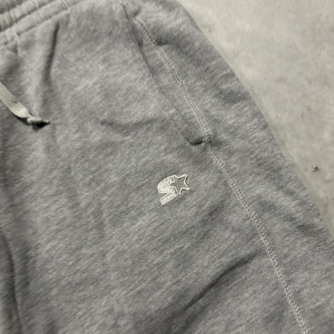 Japanese Brand × Vintage Crazy Vintage Y2K/2000s Baggy Light Grey Distressed Skater Essential Sweatpants! Size US 36 / EU 52 - 5 Thumbnail