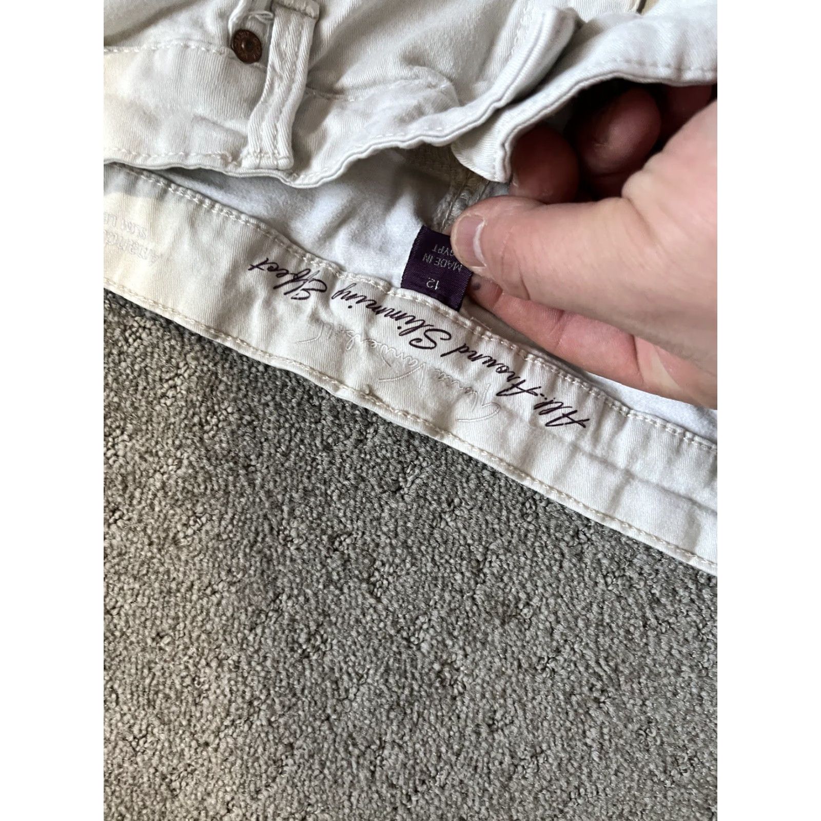 Gloria Vanderbilt Gloria Vanderbilt Jeans Womens 12 Beige All Around Slimming Amanda High Rise Size 34" / US 12 / IT 48 - 5 Thumbnail