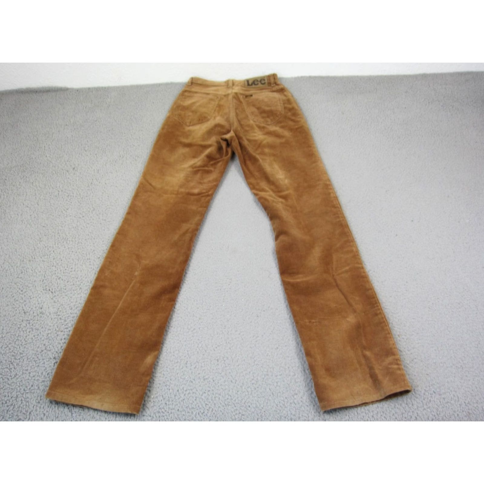 Lee Vintage Lee Pants 26x33 Brown Straight Corduroy Talon Zip Made in USA 70s Womens Size 26" / US 2 / IT 38 - 2 Thumbnail