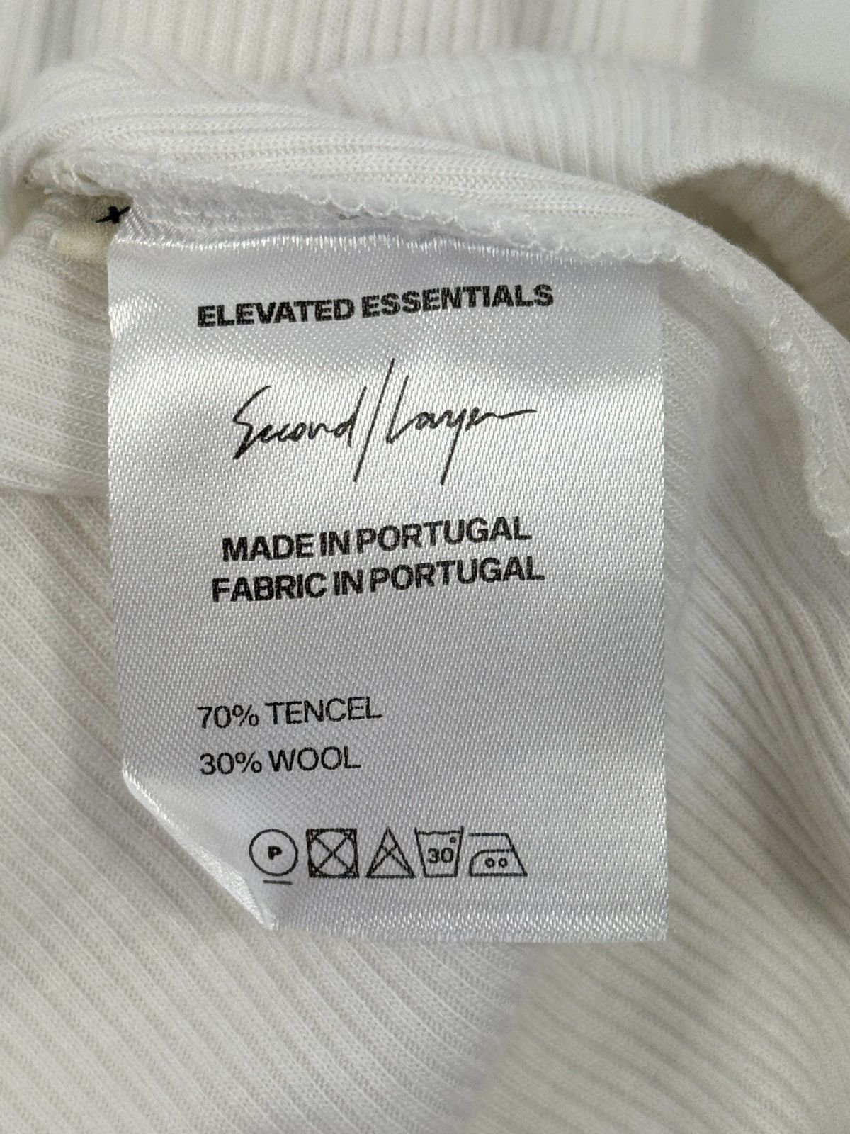 Second/Layer LONG SLEEVE THERMAL RIBBED T-SHIRT Size US XXL / EU 58 / 5 - 8 Thumbnail
