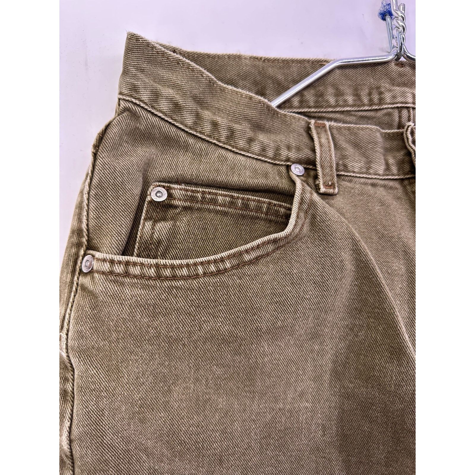 Lee Vintage Riveted Lee gold Brown Jeans Size 33x32 Size US 33 - 5 Thumbnail
