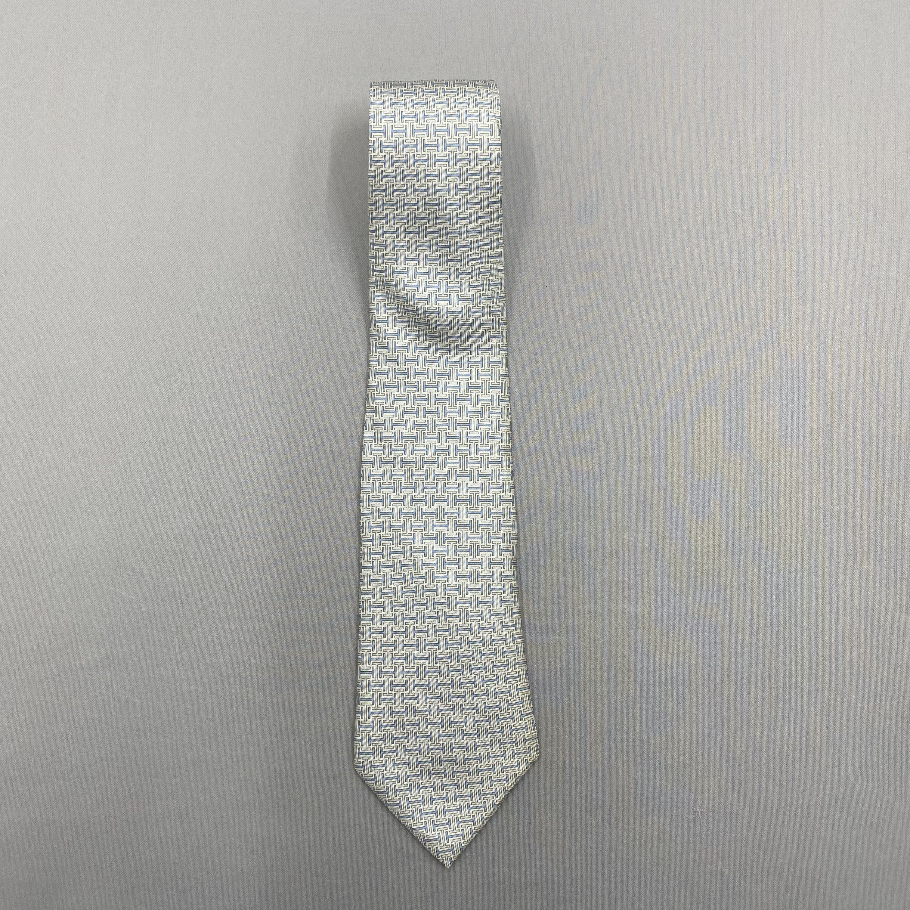 Hermes Vintage Hermes SILK Necktie Cravate Pure Silk Neck Tie Size ONE SIZE - 3 Thumbnail