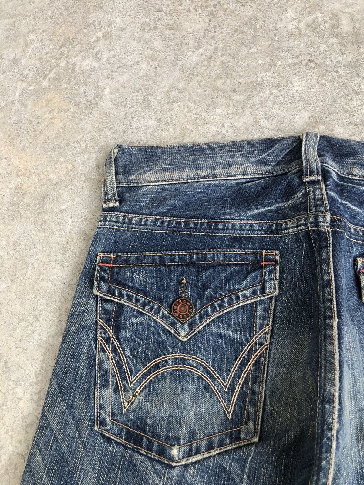 If Six Was Nine Japanese Edwin 503 Flared Jeans Distressed Jeans Size US 32 / EU 48 - 16 Thumbnail