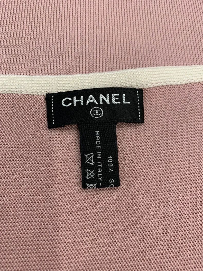 Chanel Chanel Pink Double C Silk Scarf Size ONE SIZE - 6 Thumbnail