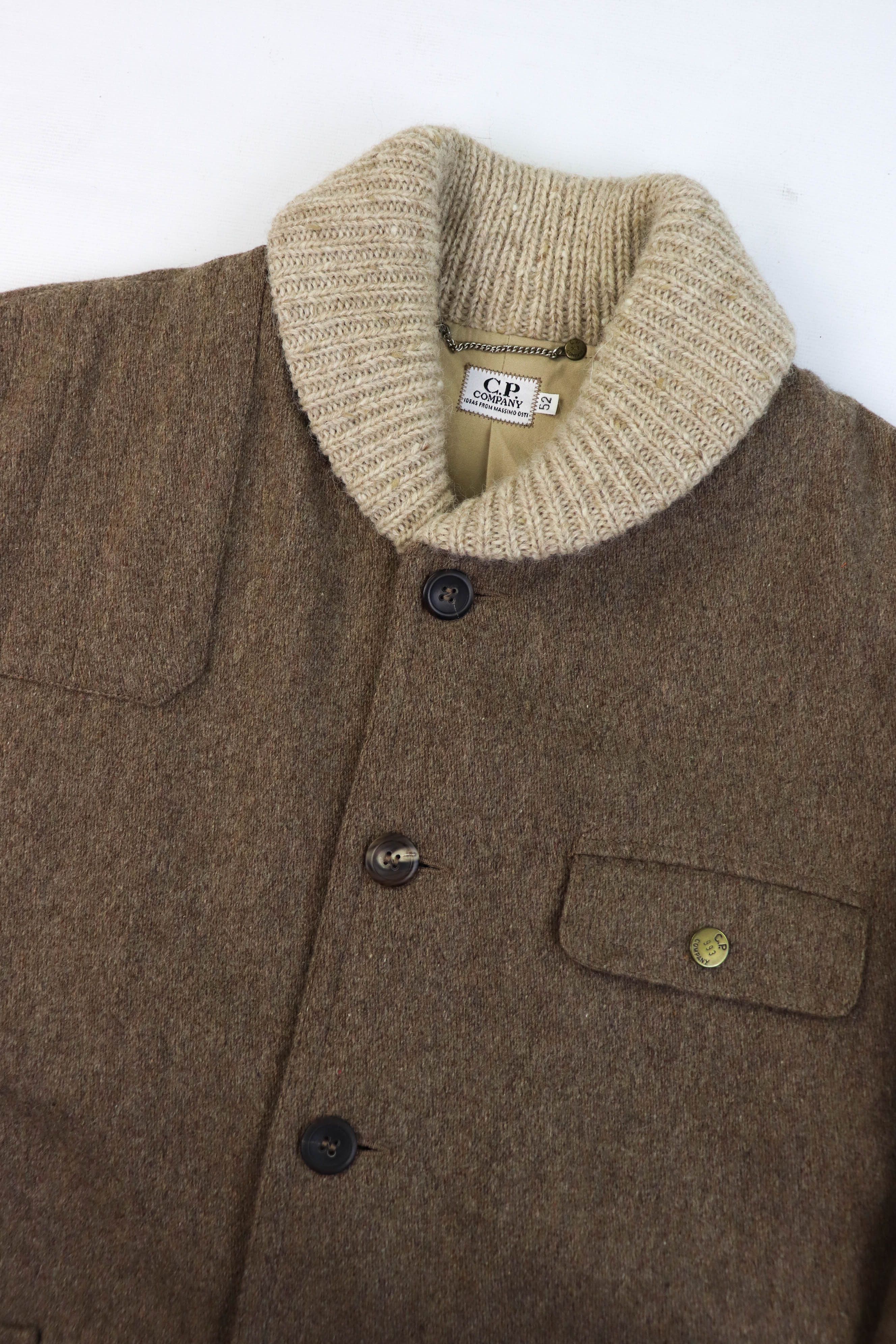 C.P. Company C.P. Company Massimo Osti 90s Vintage 1993 Wool Hunting Coat Size US L / EU 52-54 / 3 - 7 Thumbnail