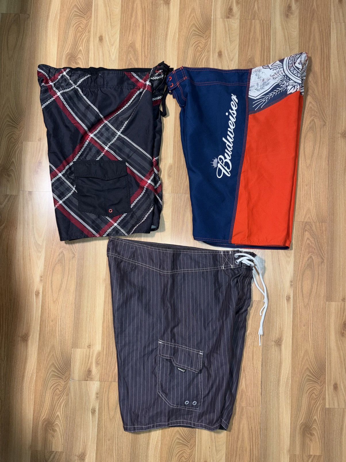 Billabong 3 Vintage/Y2K Board Shorts - Budweiser, Hang Ten, Mossimo Size US 38 / EU 54 - 2 Thumbnail