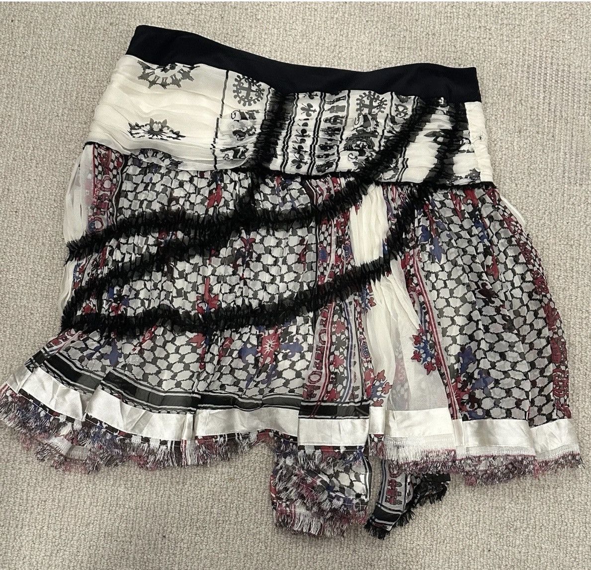 Balenciaga Balenciaga Nicolas Ghesquiere Fall 2007 Runway Silk Skirt Size 28" / US 6 / IT 42 - 4 Thumbnail