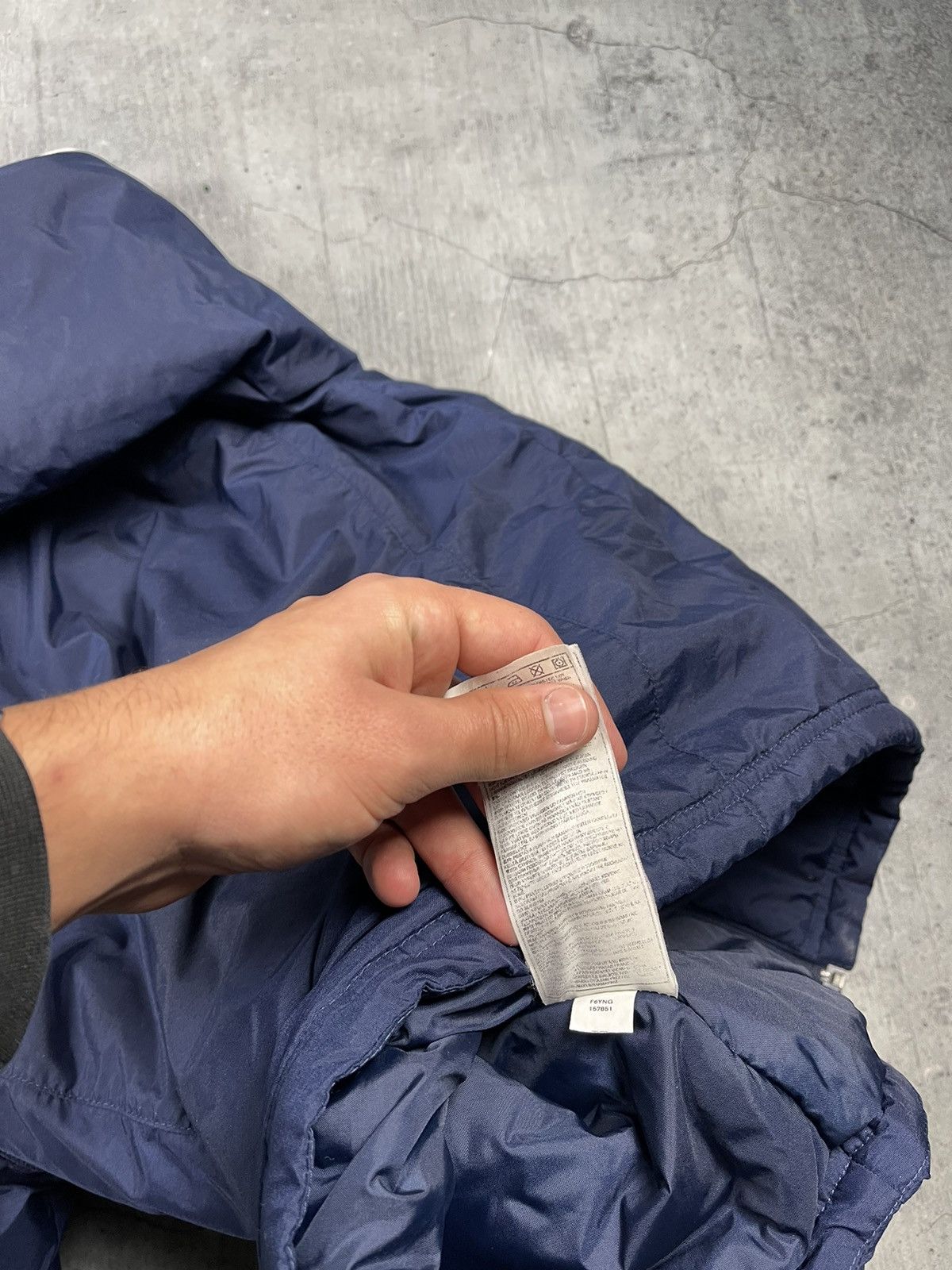 Nike × Nike ACG × Vintage Nike Vintage 90s Small Logo Blue Down Jacket Winter Puffer Size M / US 6-8 / IT 42-44 - 6 Thumbnail