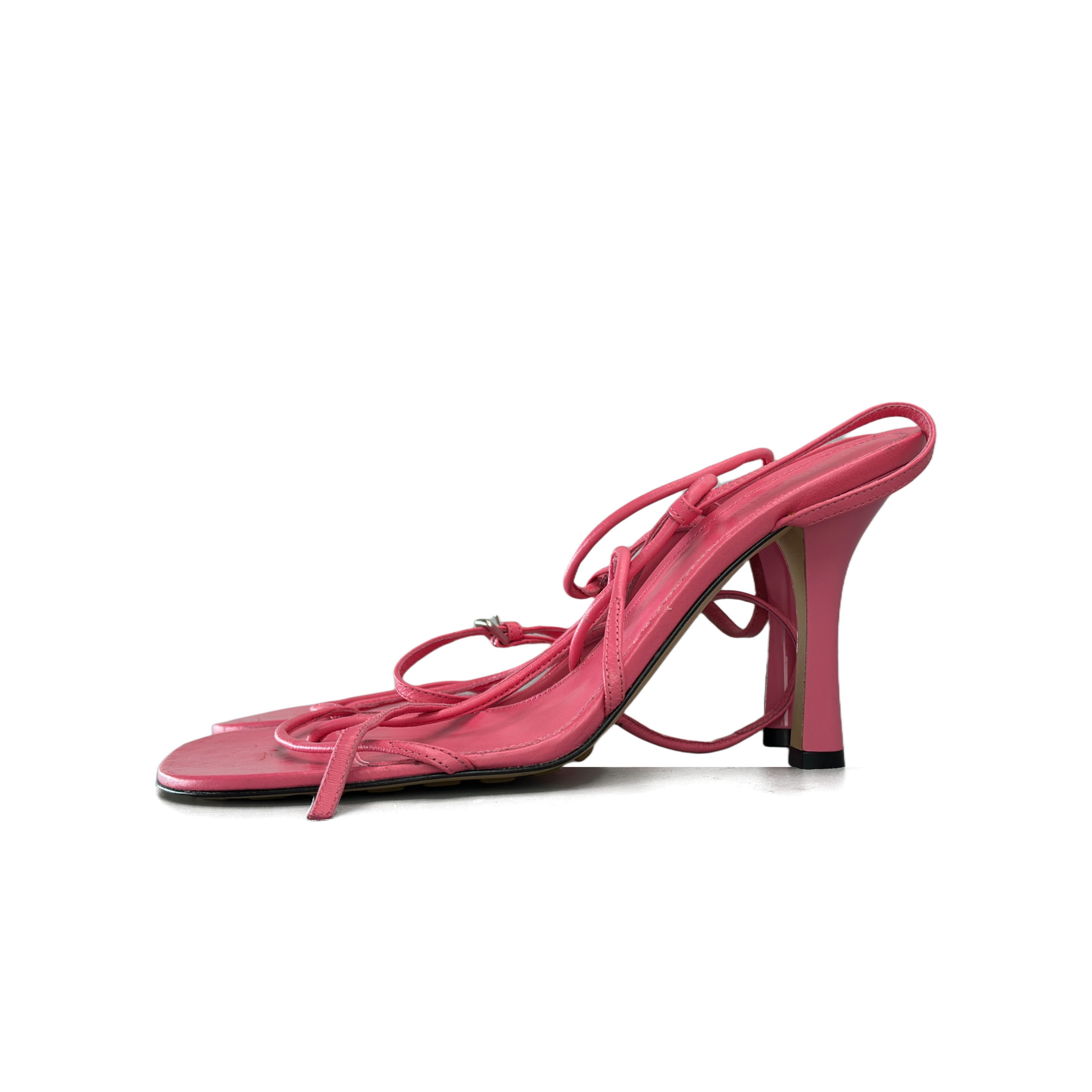 Bottega Veneta Bottega Veneta Pink Leather Strappy Sandals Size 38 Size US 8 / IT 38 - 1 Thumbnail
