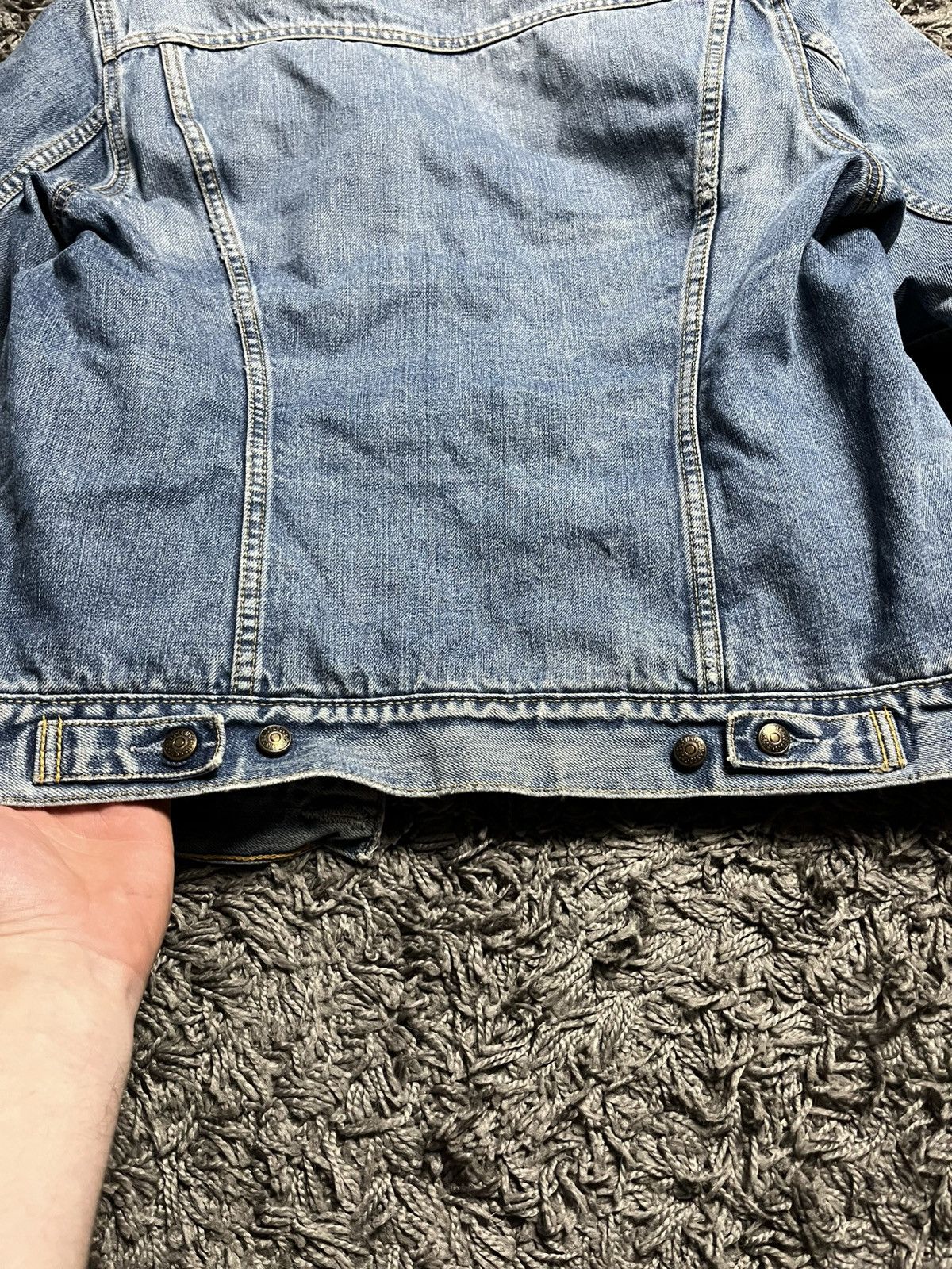 Levi's LEVIS VINTAGE Y2K FADED DENIM TRUCKER SHERPA JACKET Size US S / EU 44-46 / 1 - 10 Thumbnail