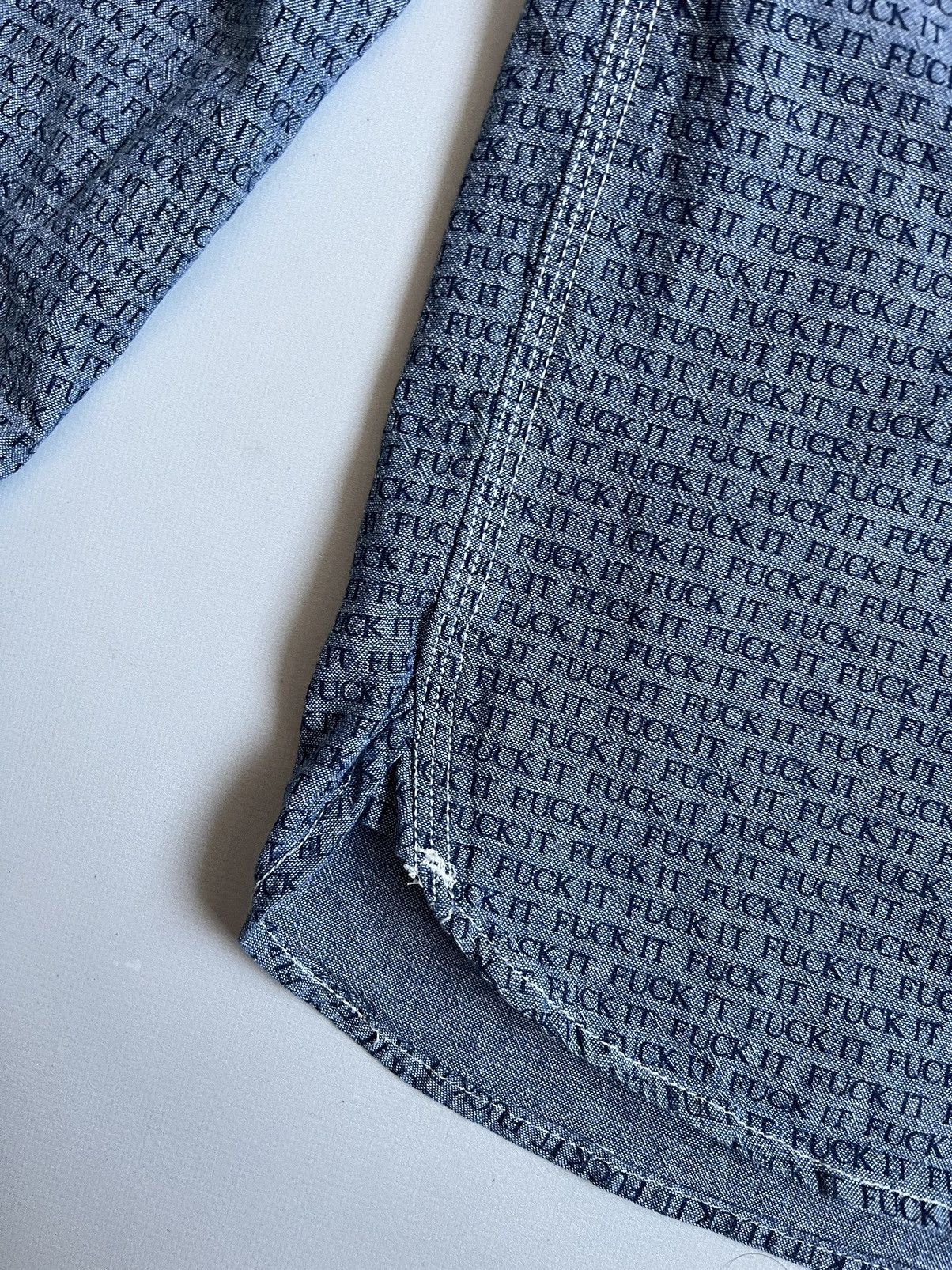 Huf × Thrasher HUF Unisex Blue Chambray Workwear Cat Eye Button Up Shirt Size US M / EU 48-50 / 2 - 9 Thumbnail