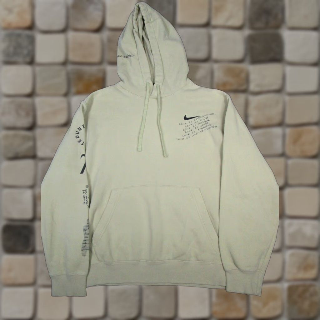Nike Nike Hoodie Mens Large Yellow Cotton Pullover Size US L / EU 52-54 / 3 - 1 Thumbnail