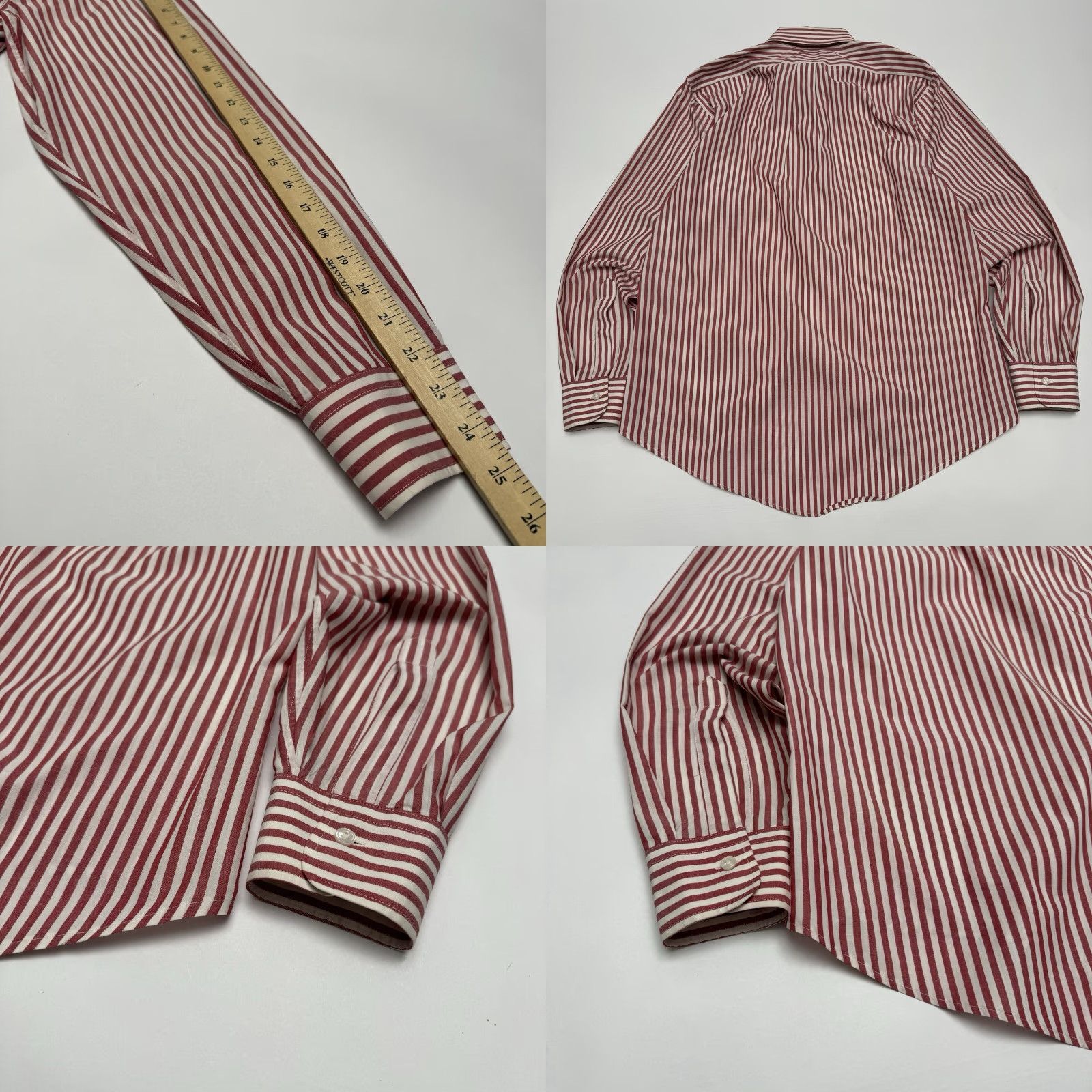 Vintage VINTAGE Marshall Field & Co True 50s Small English Poplin Long Sleeve Shirt S Orange Cotton Sanforized United States Mens Size US S / EU 44-46 / 1 - 8 Thumbnail