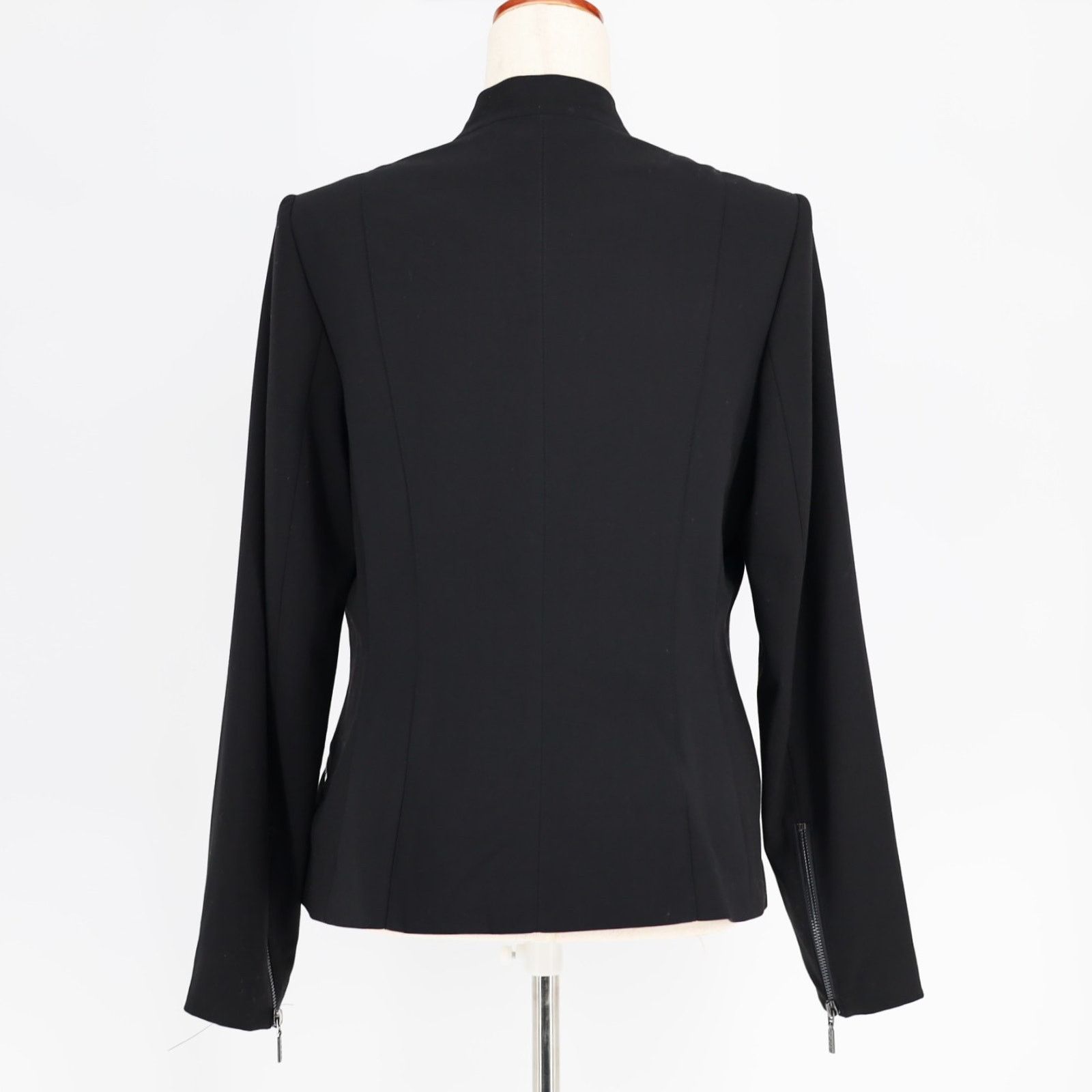 DKNY DKNY Women Black Zip-Pocket Long-Sleeve Jacket Size US 6 Size M / US 6-8 / IT 42-44 - 8 Thumbnail