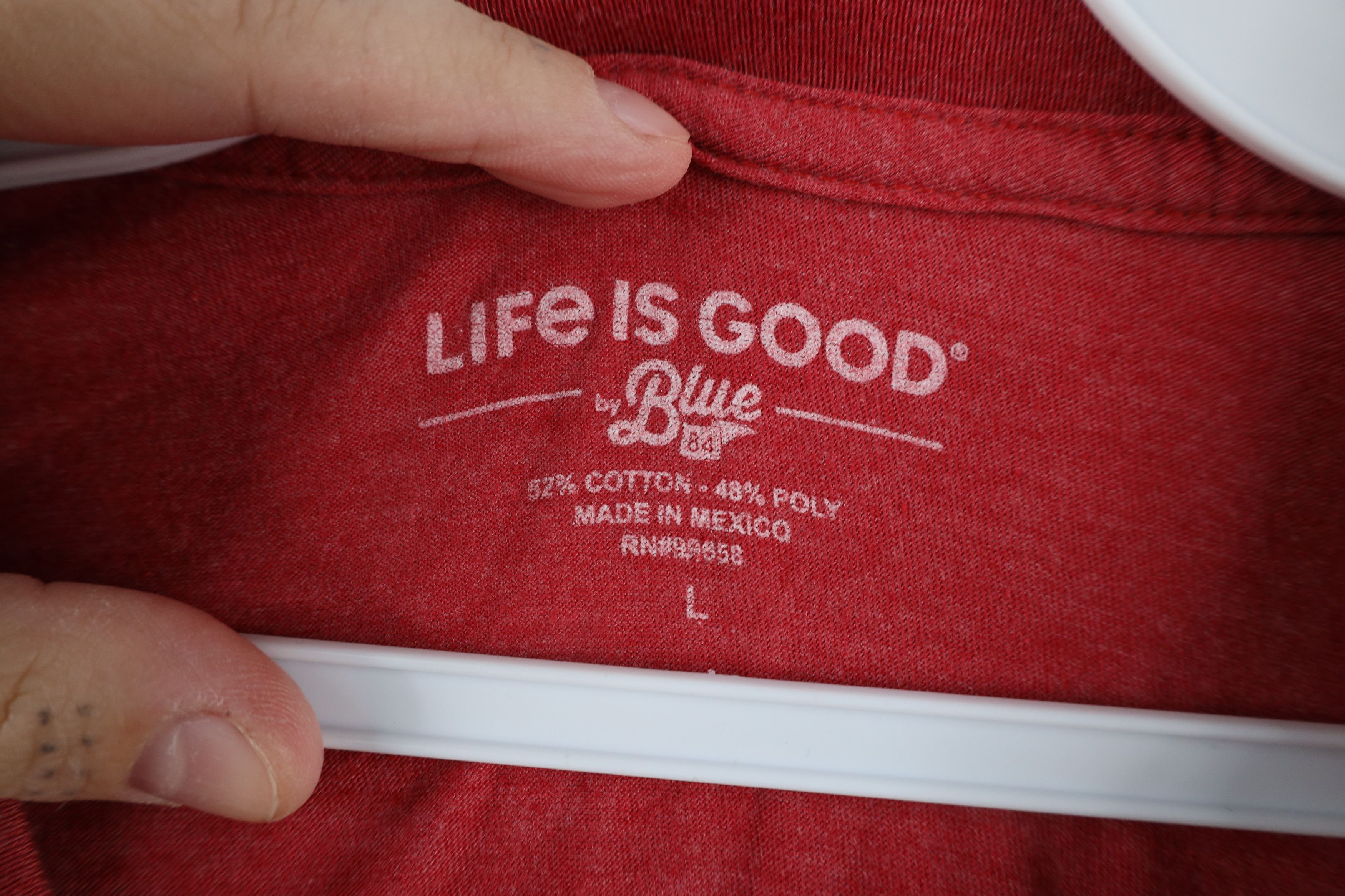 Vintage Life Is Good Ohio State University Go Buckeyes T-Shirt Red Size US L / EU 52-54 / 3 - 5 Thumbnail