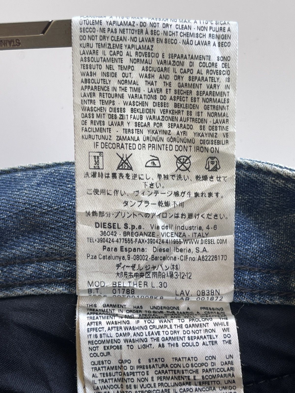 Diesel Diesel Belther Regular Slim-Tapered Denim Size US 32 / EU 48 - 16 Thumbnail