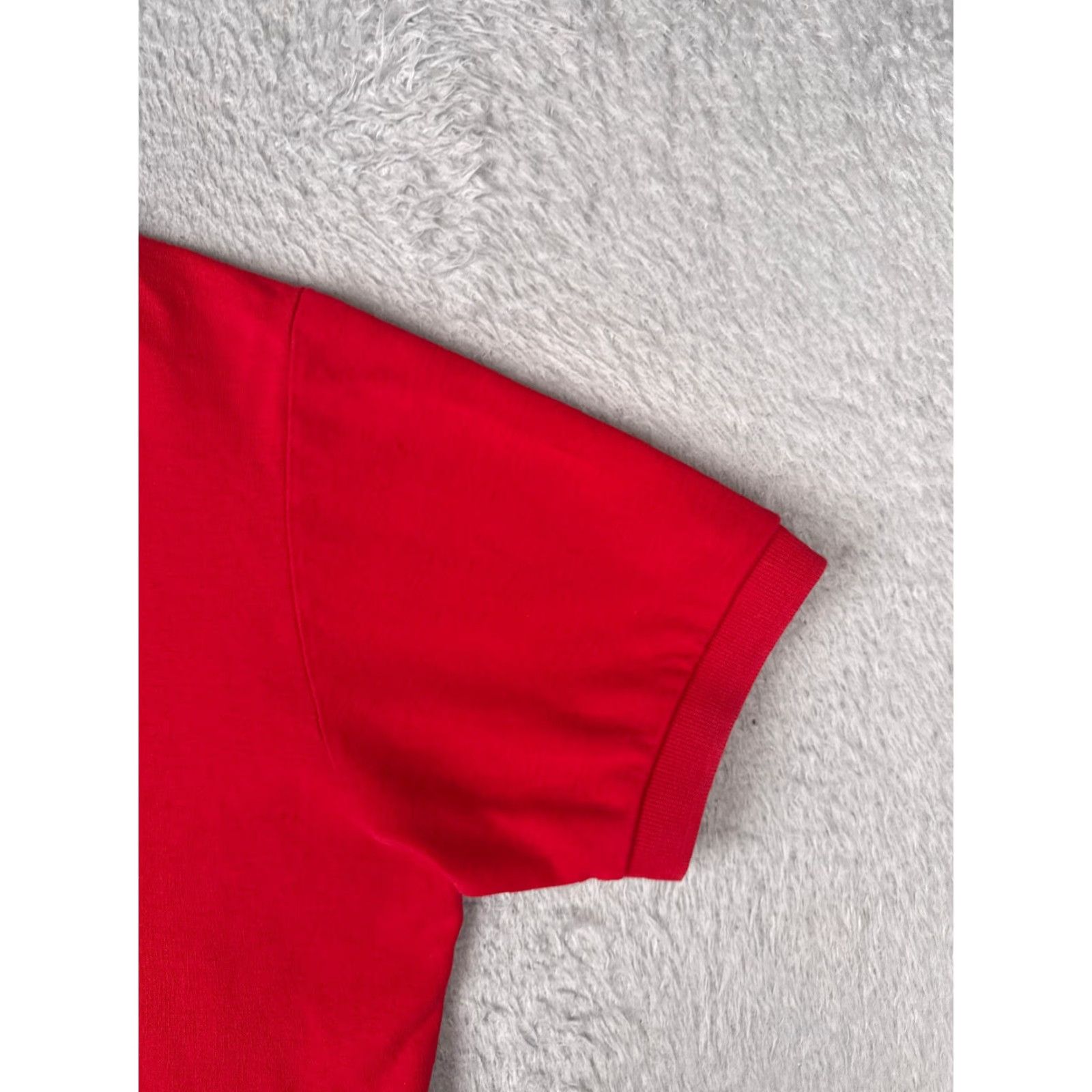 Ralph Lauren VINTAGE Ralph Lauren Polo Shirt Men L Red 100% Cotton Short Sleeve Logo Embroidered Button Collared Classic All Seasons Breathable Regular Size US L / EU 52-54 / 3 - 2 Thumbnail