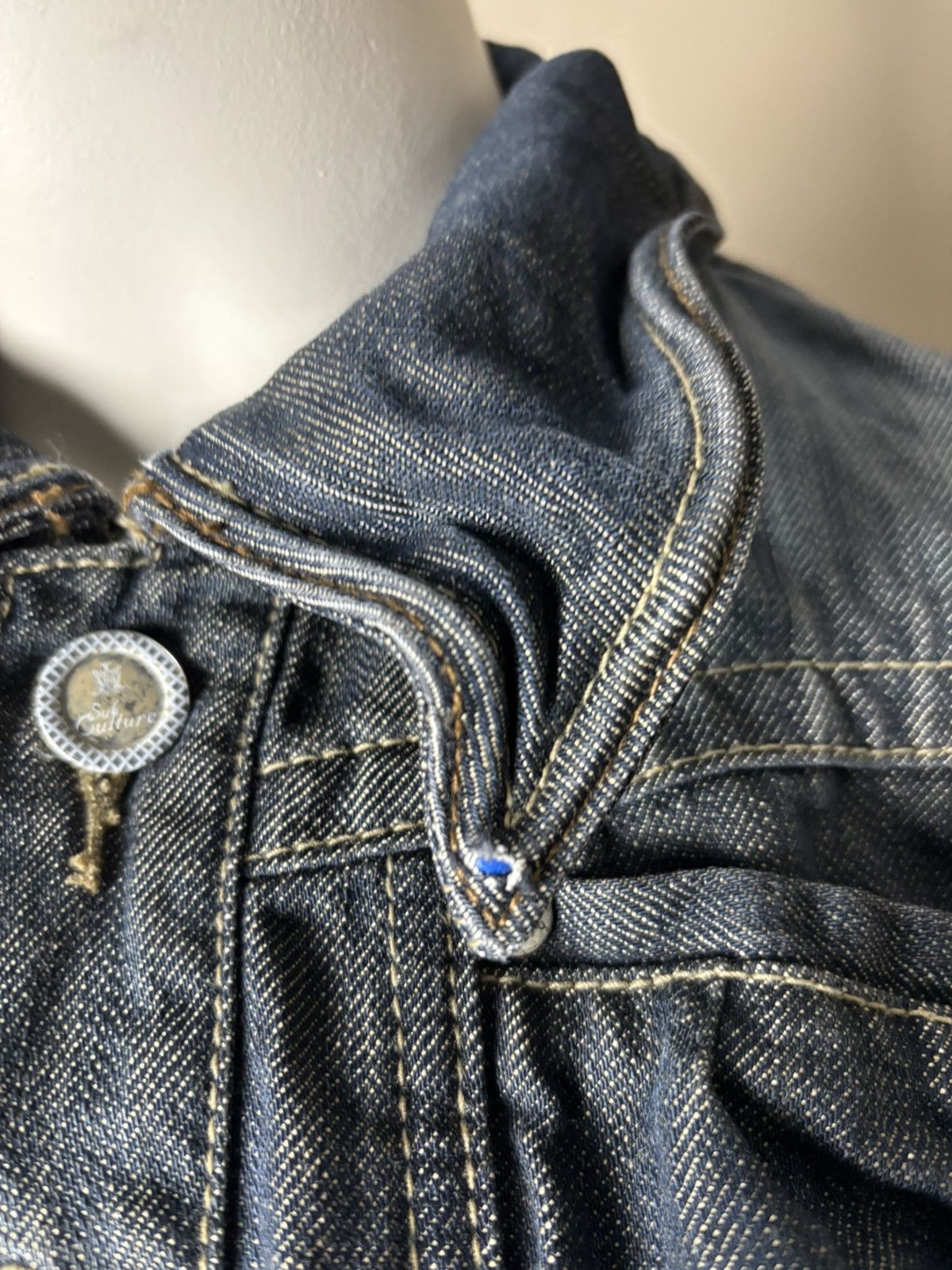 Other Avant garde 2000s cropped denim jacket with wire Size M / US 6-8 / IT 42-44 - 9 Thumbnail