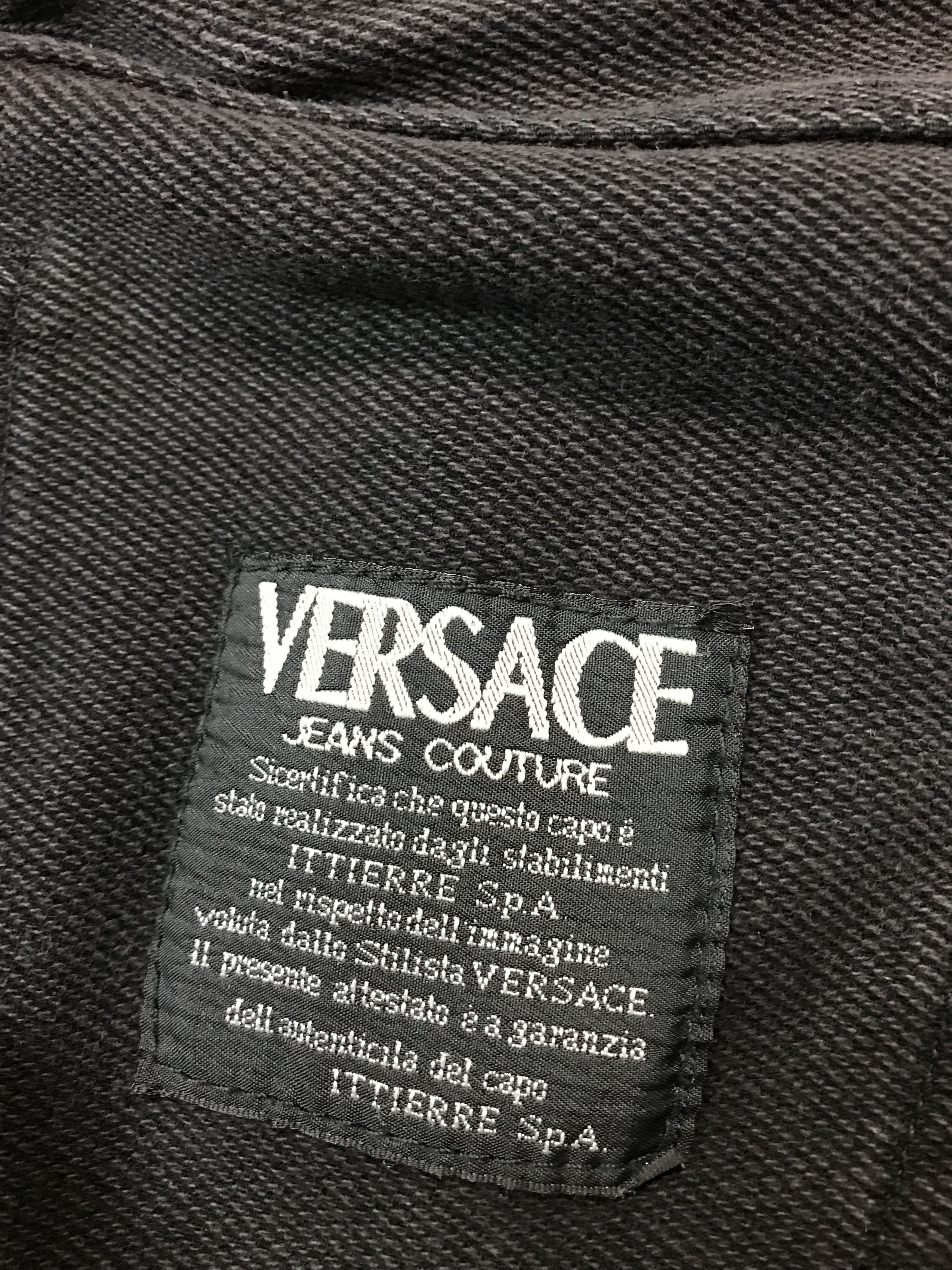 Versace Jeans Couture Versace Jeans Couture Signature Corduroy Black Straight Cut Size US 30 / EU 46 - 12 Thumbnail