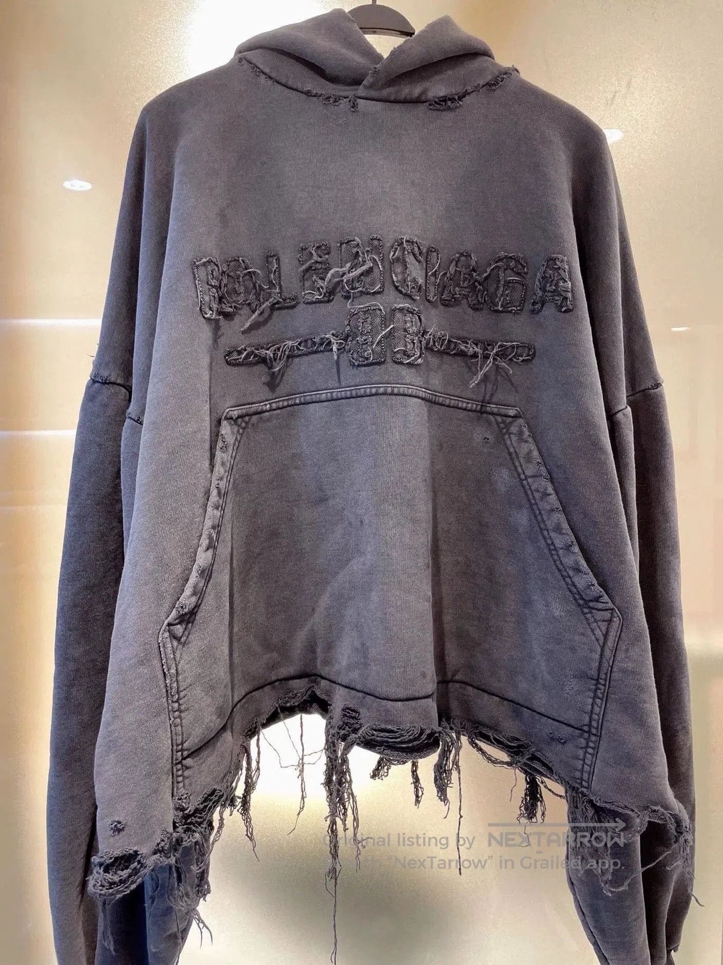 Balenciaga Balenciaga 2025 New Distressed Hoodie. Size US M / EU 48-50 / 2 - 1 Thumbnail