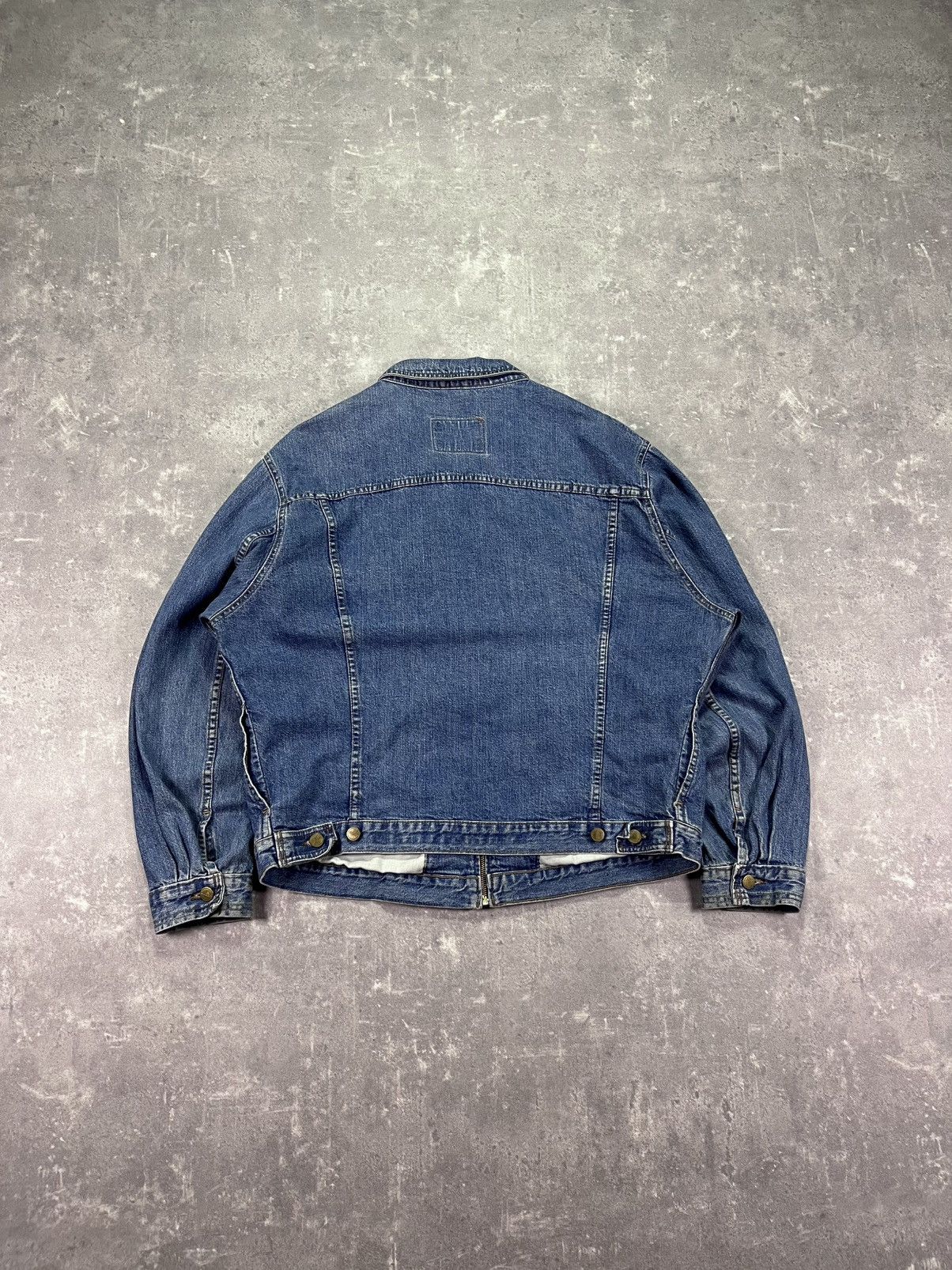 Marithe + Francois Girbaud 90s Marithe Francois Girbaud Denim Zip Trucker Jacket XL Size US XL / EU 56 / 4 - 2 Thumbnail