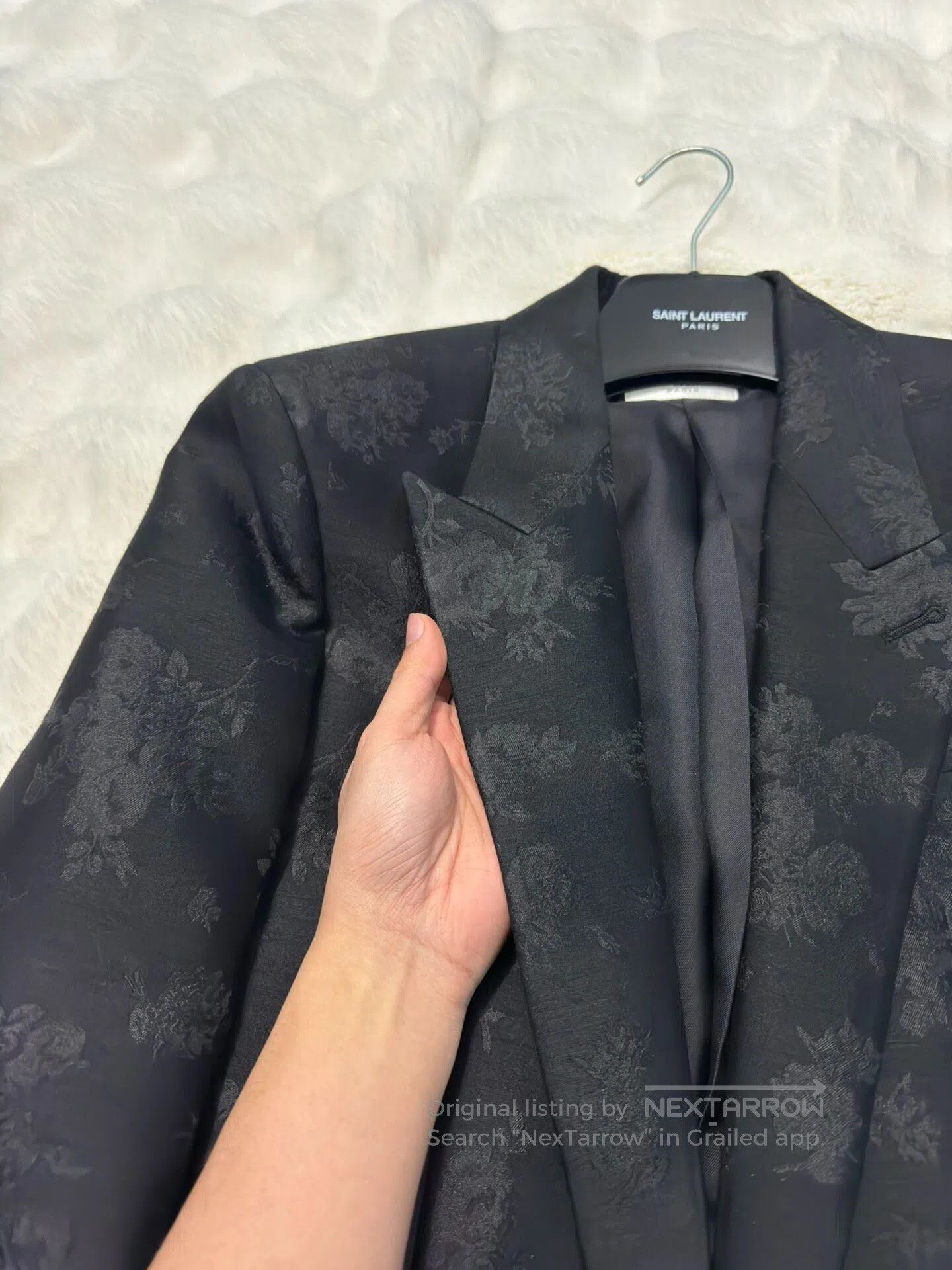 Saint Laurent Paris Saint Laurent Paris Rose embroidery suit suit| Size US S / EU 44-46 / 1 - 4 Thumbnail