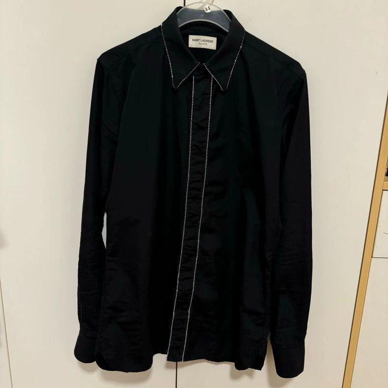 Saint Laurent Paris Saint Laurent Paris Saint Laurent Paris Black rhinestone s Size US M / EU 48-50 / 2 - 1 Thumbnail