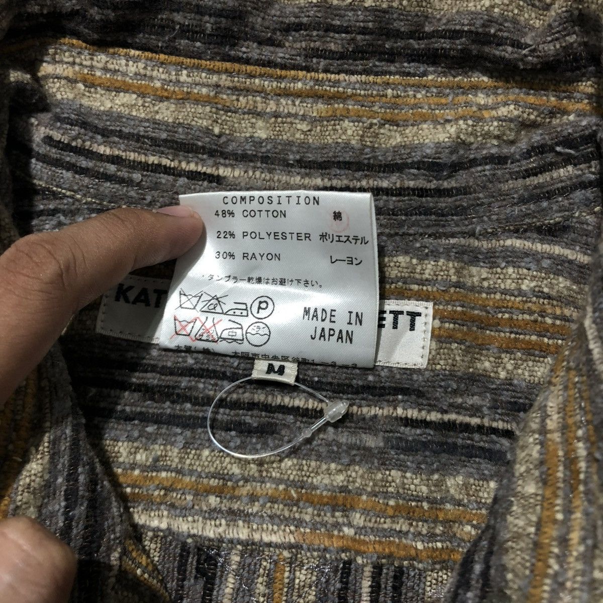 Katharine Hamnett London 🇯🇵 Vintage Katharine Hamnett London Texture Shirt Luxury Size US M / EU 48-50 / 2 - 15 Thumbnail