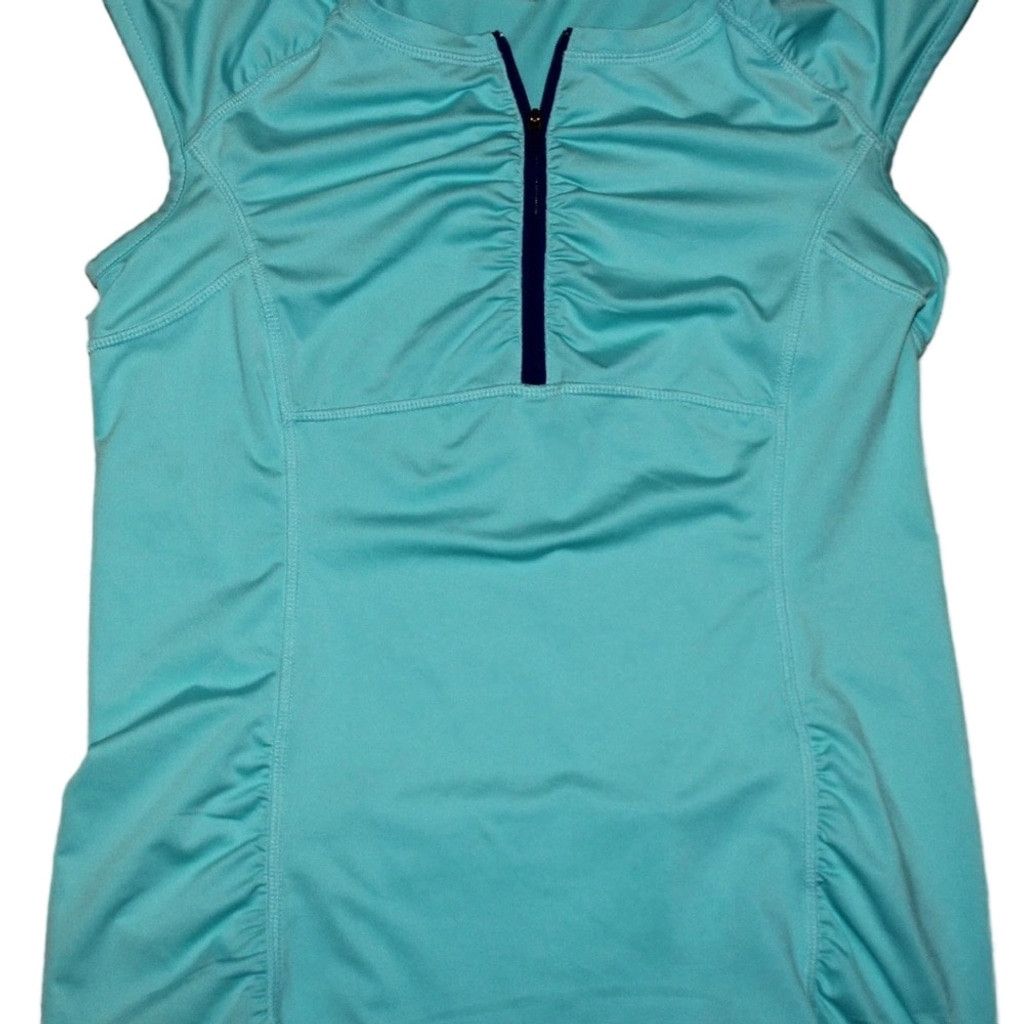 Athleta Athleta Sleeveless Quarter-Zip Cycling Top | EUC | Sz M Size M / US 6-8 / IT 42-44 - 3 Thumbnail