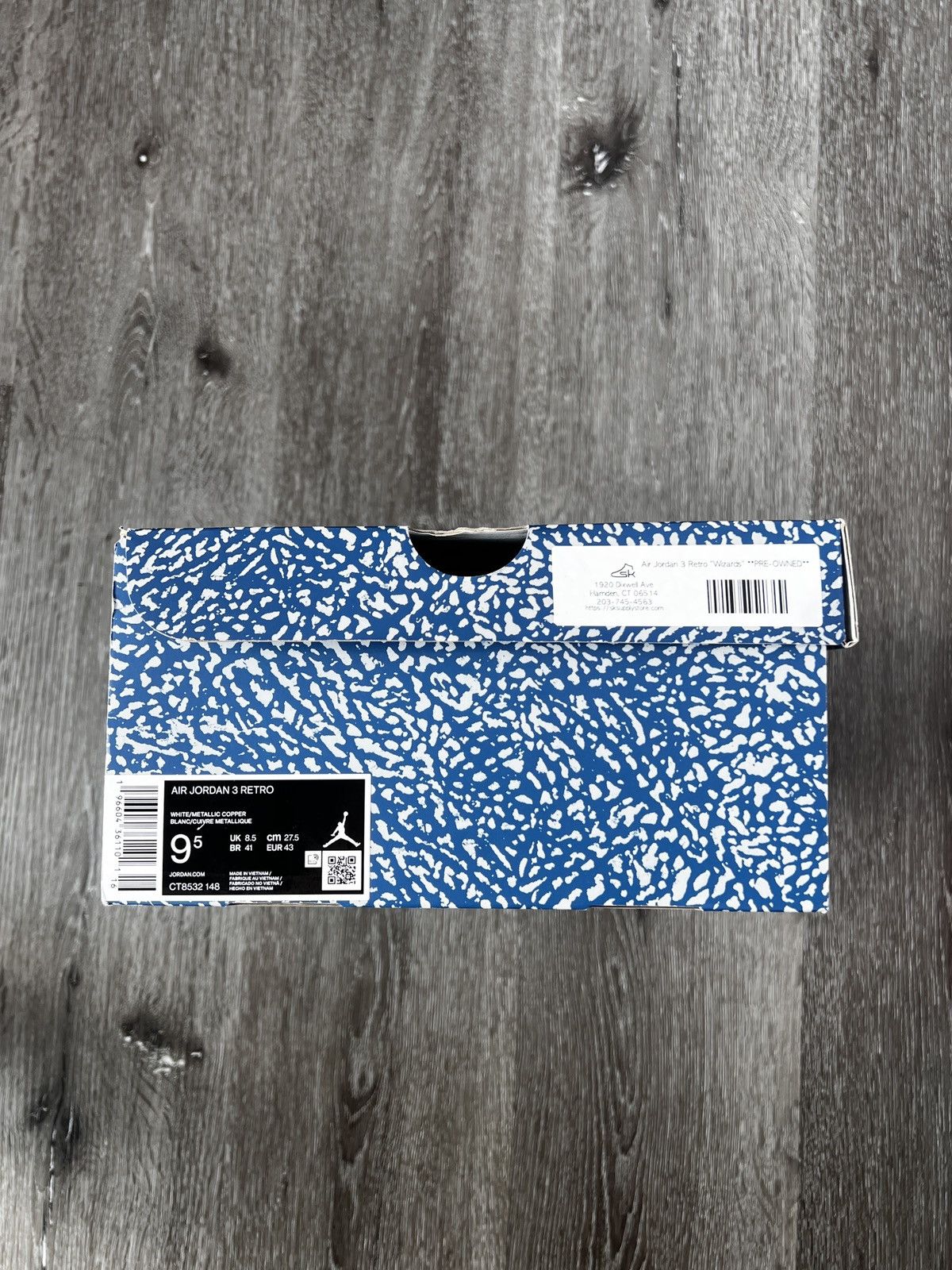 Jordan Brand Air Jordan 3 Retro “Wizards” **PRE-OWNED** Size US 9.5 / EU 42-43 - 8 Thumbnail