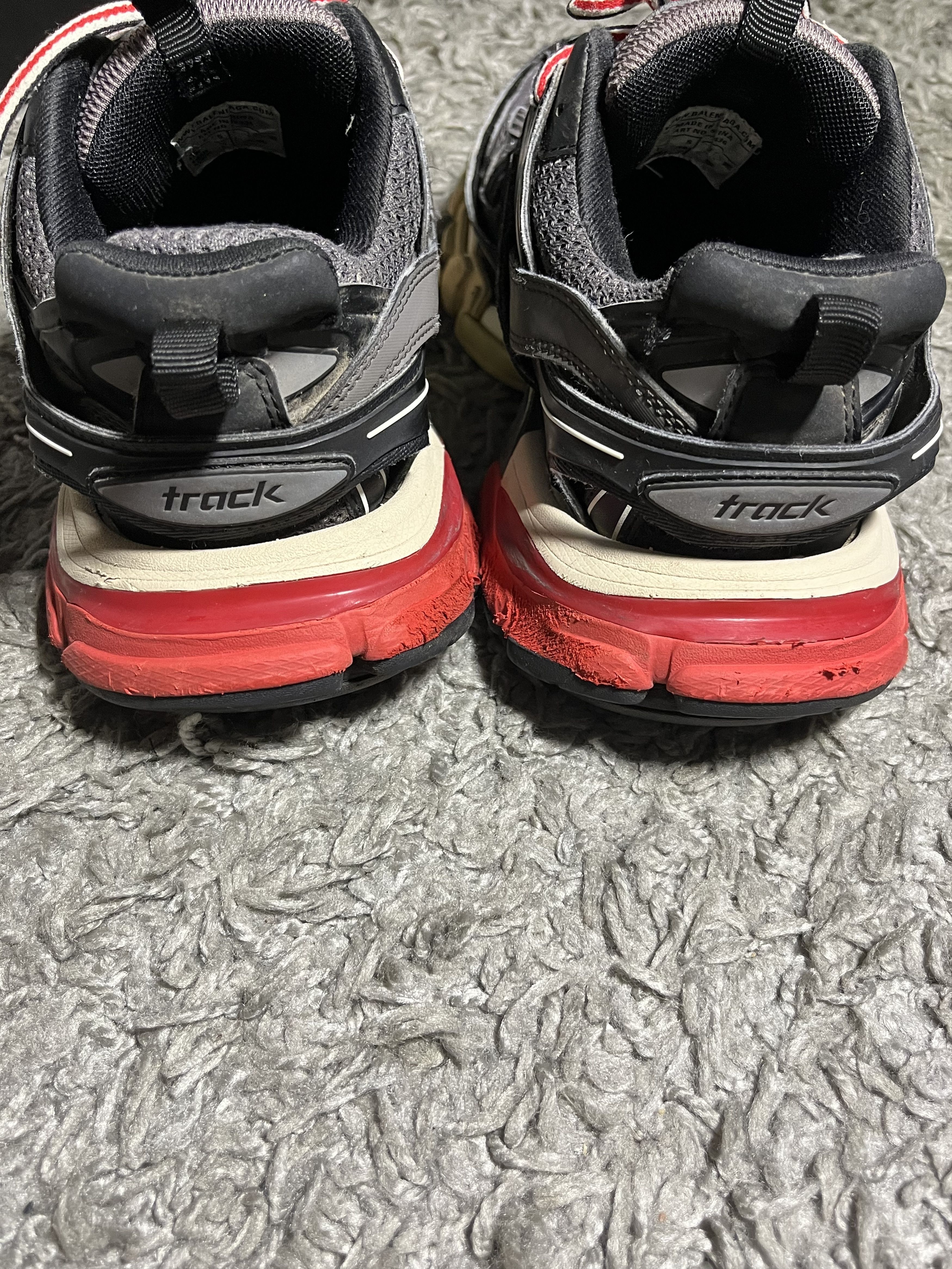 Balenciaga Balenciaga Track Red Gray Rare Size US 8 / IT 38 - 4 Thumbnail