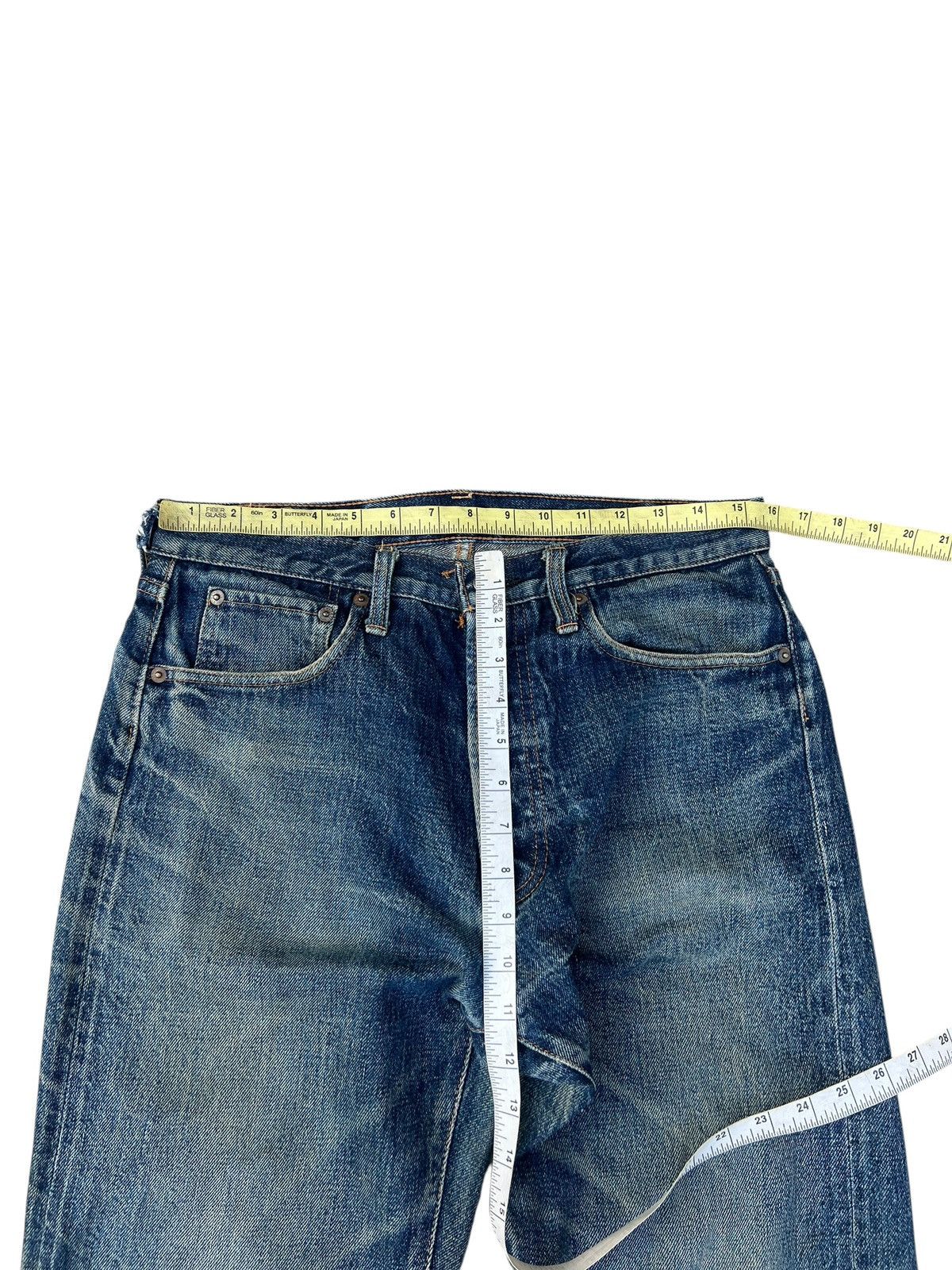 Denime Vintage DENIME Japan Dirty Mud Denim Selvedge Jeans Size US 31 - 4 Thumbnail