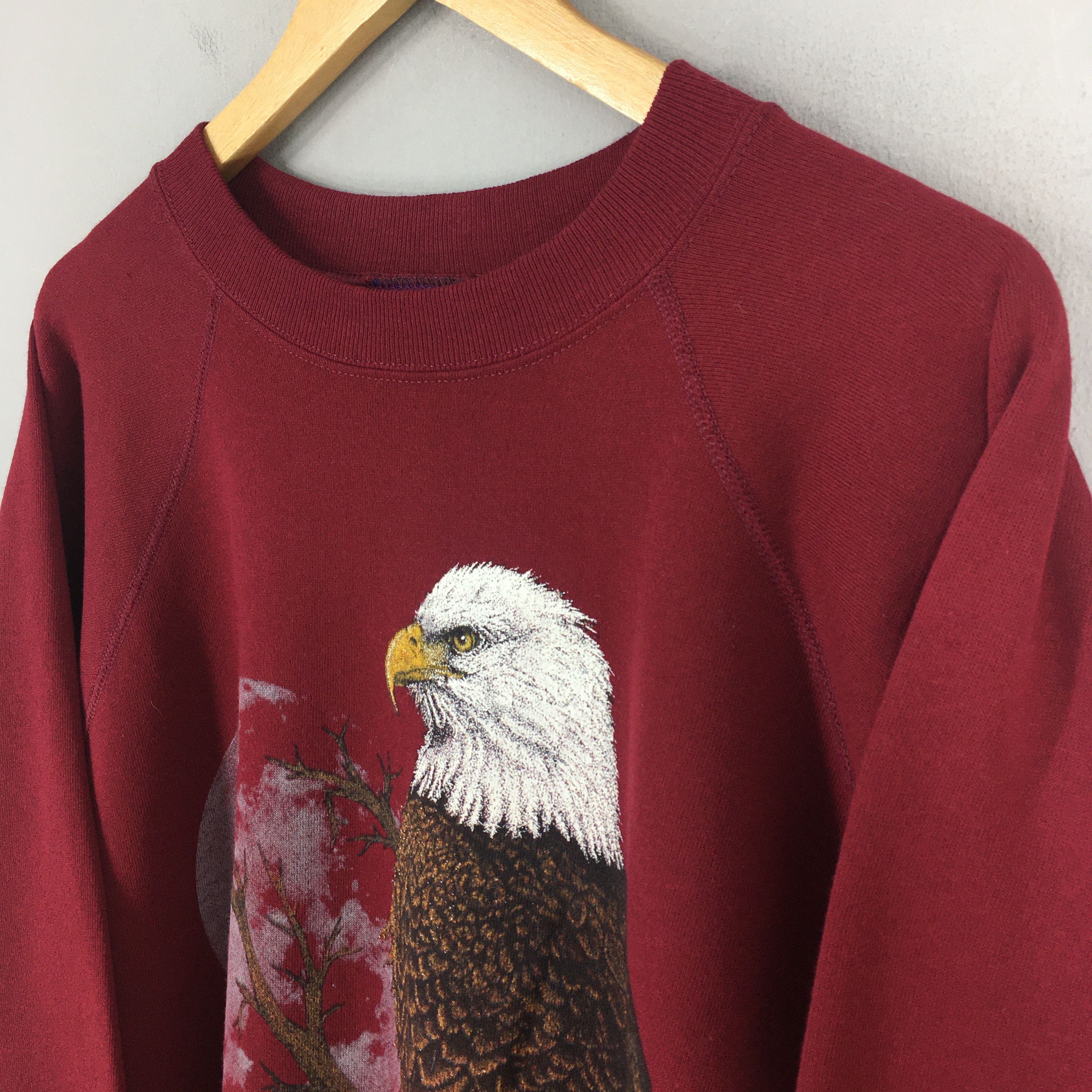 Art Comes First Vintage Eagles Animal Red Sweatshirt 3XLarge Size US XXL / EU 58 / 5 - 3 Thumbnail