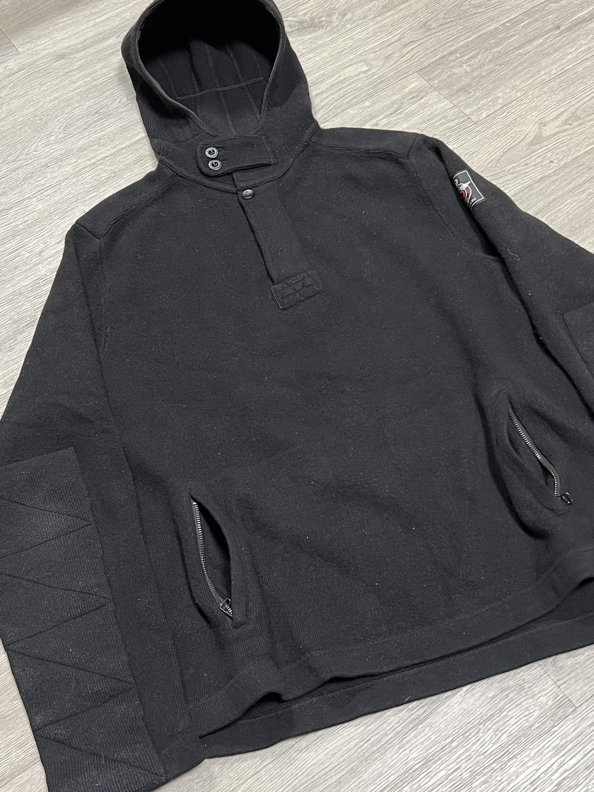 Polo Ralph Lauren Rare Polo Ralph Lauren vintage 1/4 zip lana wool hoodie Size US XL / EU 56 / 4 - 1 Thumbnail