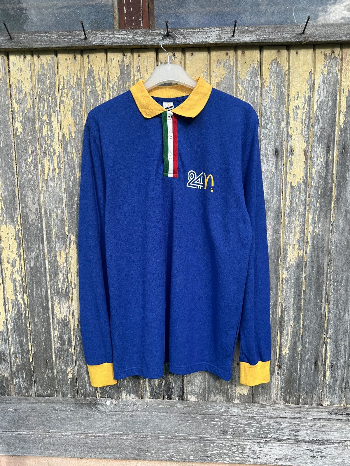 Market × Vintage Vintage McDonald Italy Long Sleeve Shirt A525 Size US M / EU 48-50 / 2 - 1 Thumbnail