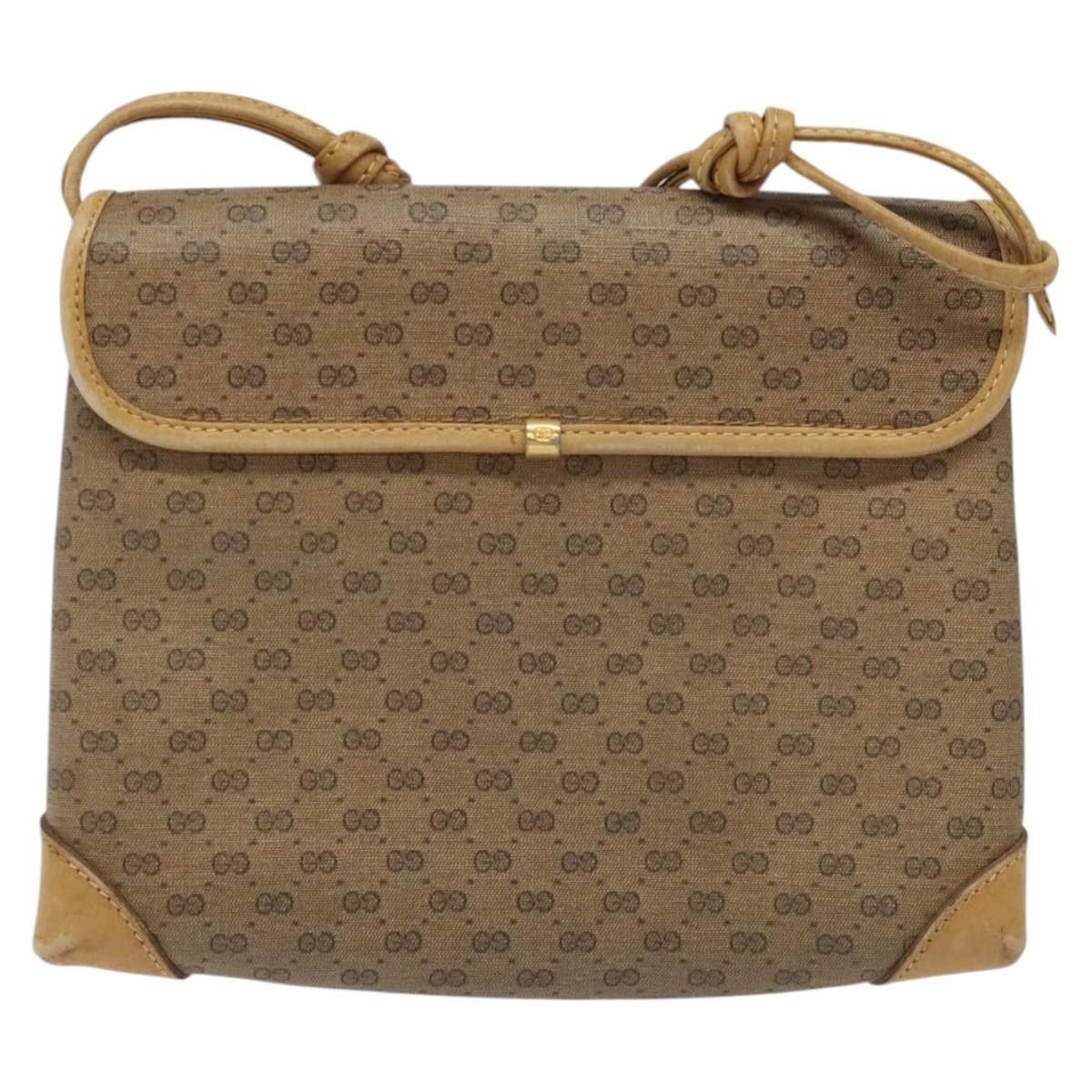 Gucci GUCCI Micro GG Canvas Shoulder Bag Pvc Leather Beige Size ONE SIZE - 3 Thumbnail