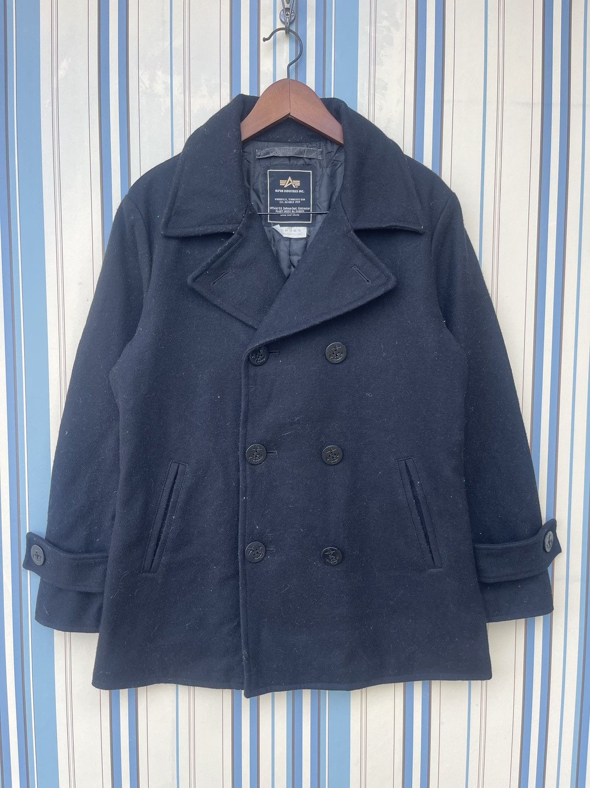 Alpha Industries Alpha Industries Inc Wool Peacoat Jacket Size US S / EU 44-46 / 1 - 8 Thumbnail