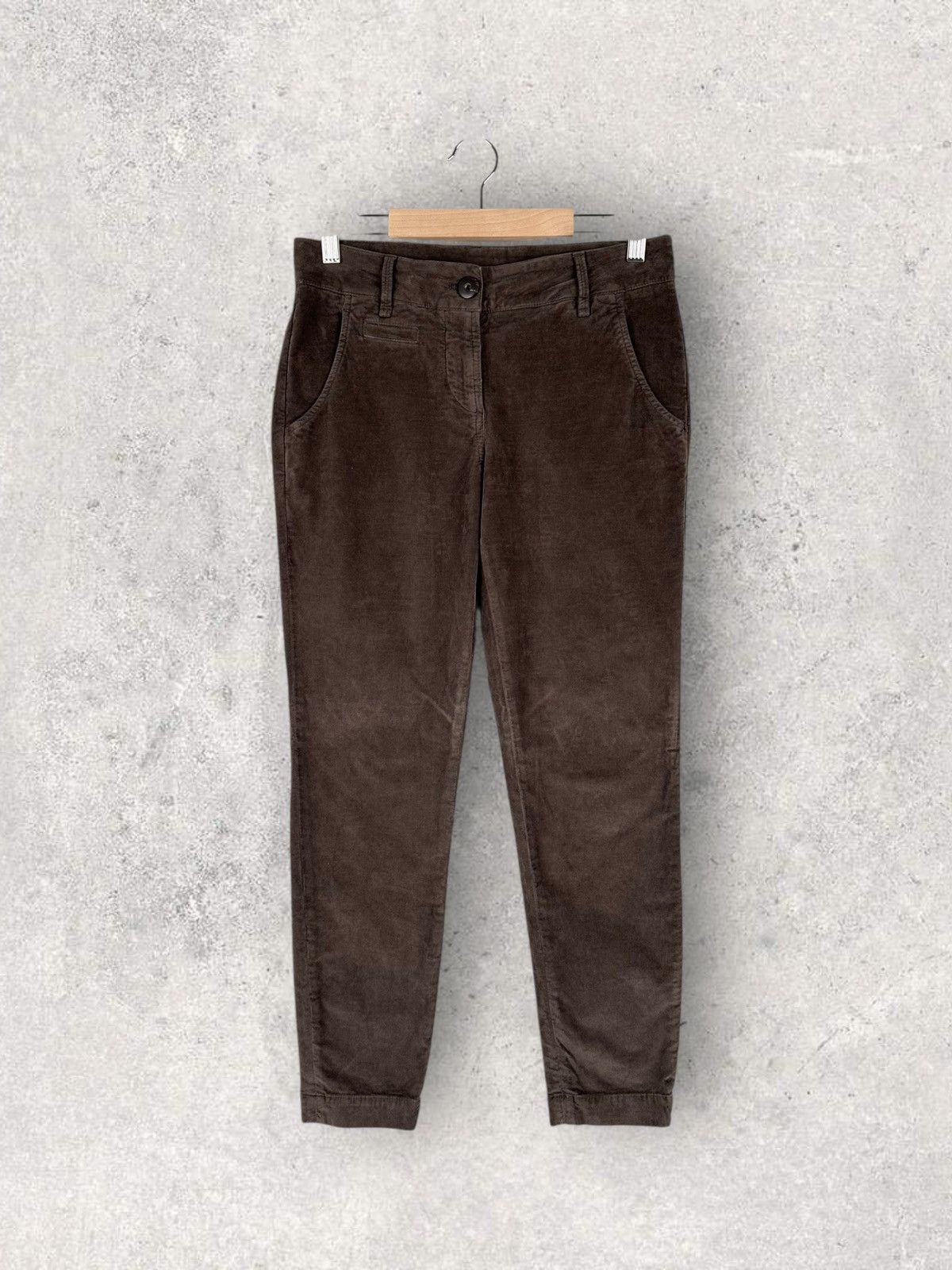 Brunello Cucinelli Brunello Cucinelli Velvet Pants Womens Size 26" / US 2 / IT 38 - 1 Thumbnail